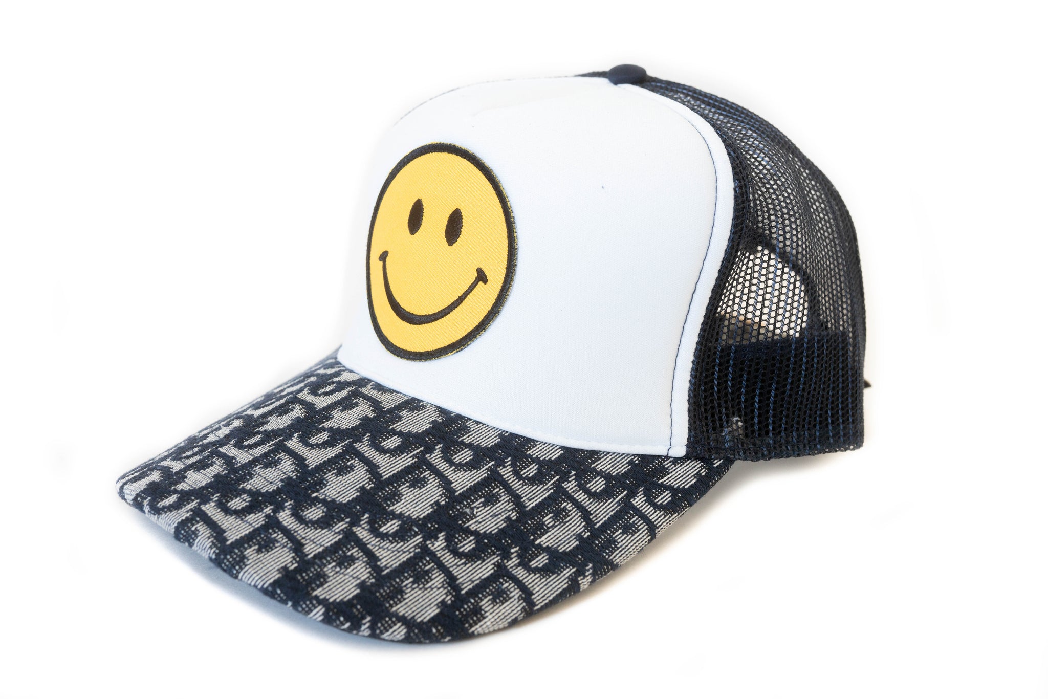 Custom Smiley Face Dior Trucker Hat Strapback