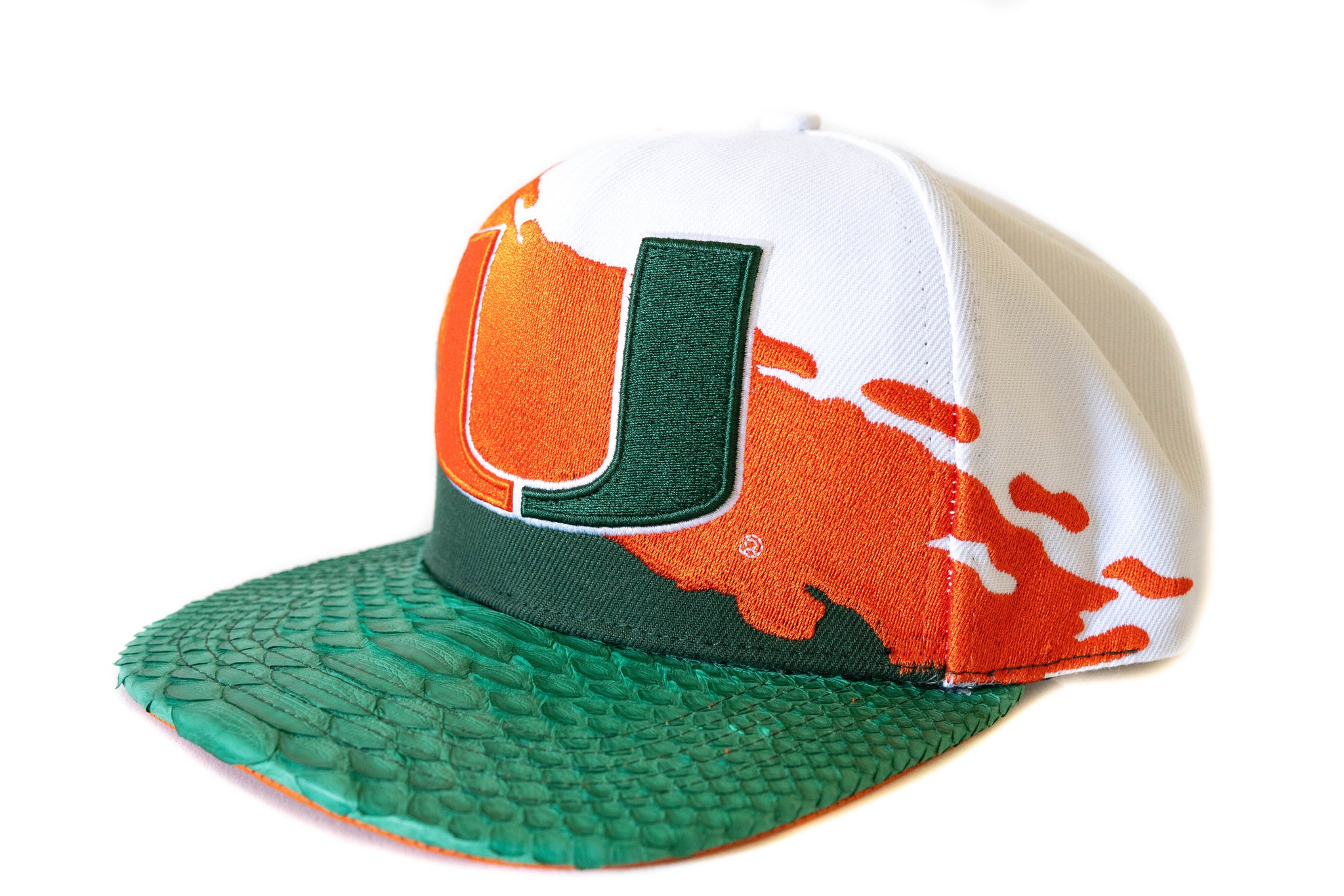 Custom Mitchell & Ness Miami Hurricanes Strapback
