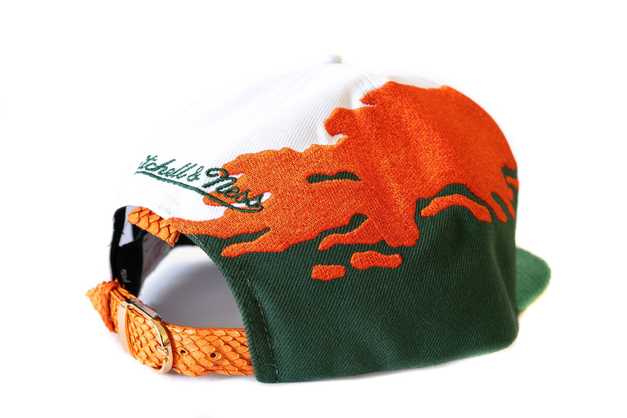 Custom Mitchell & Ness Miami Hurricanes Strapback