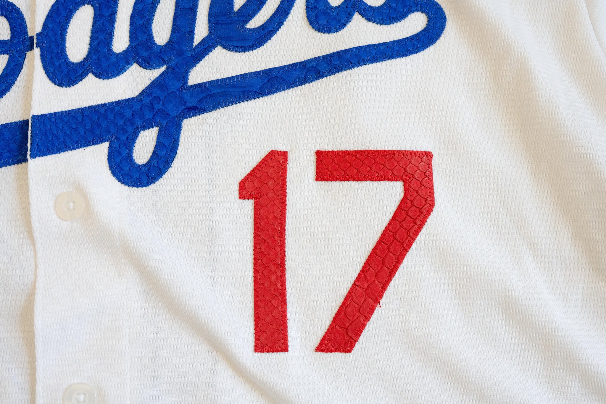 Custom Nike Shohei Ohtani Los Angeles Dodgers Python Jersey (White)