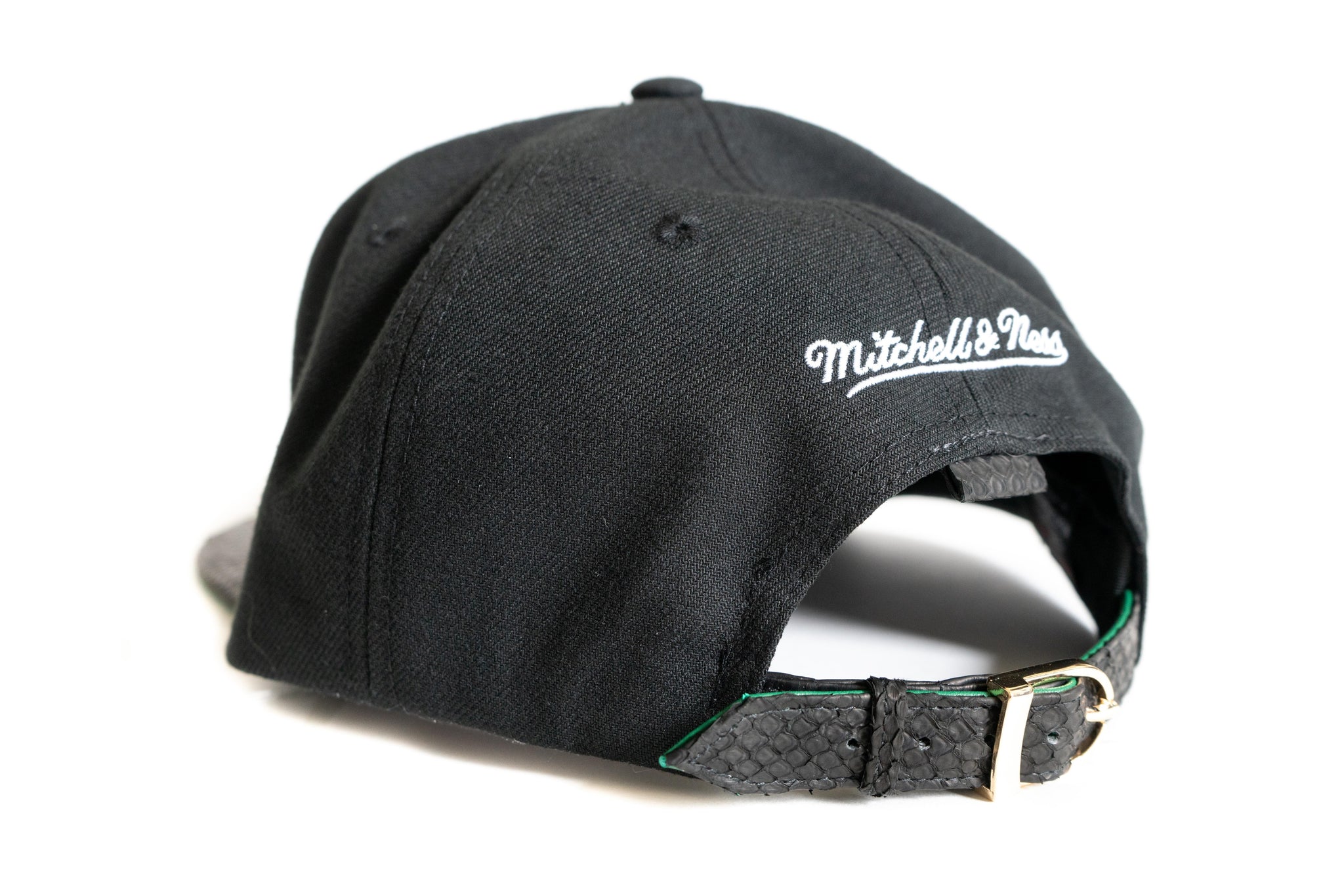 Custom Mitchell & Ness Los Angeles Dodgers Black Strapback
