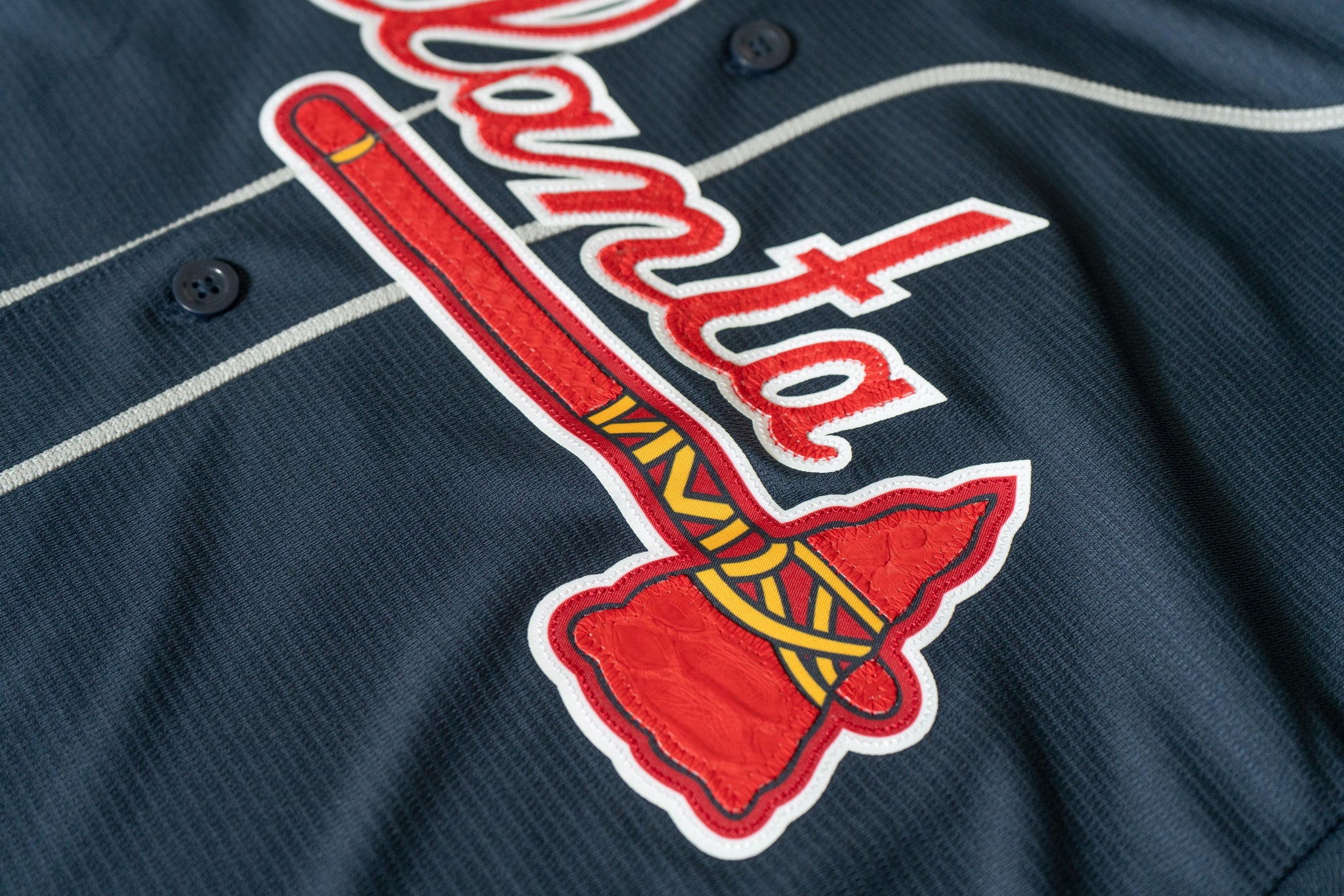 Custom Nike Ronald Acuña Jr. Atlanta Braves Python Jersey