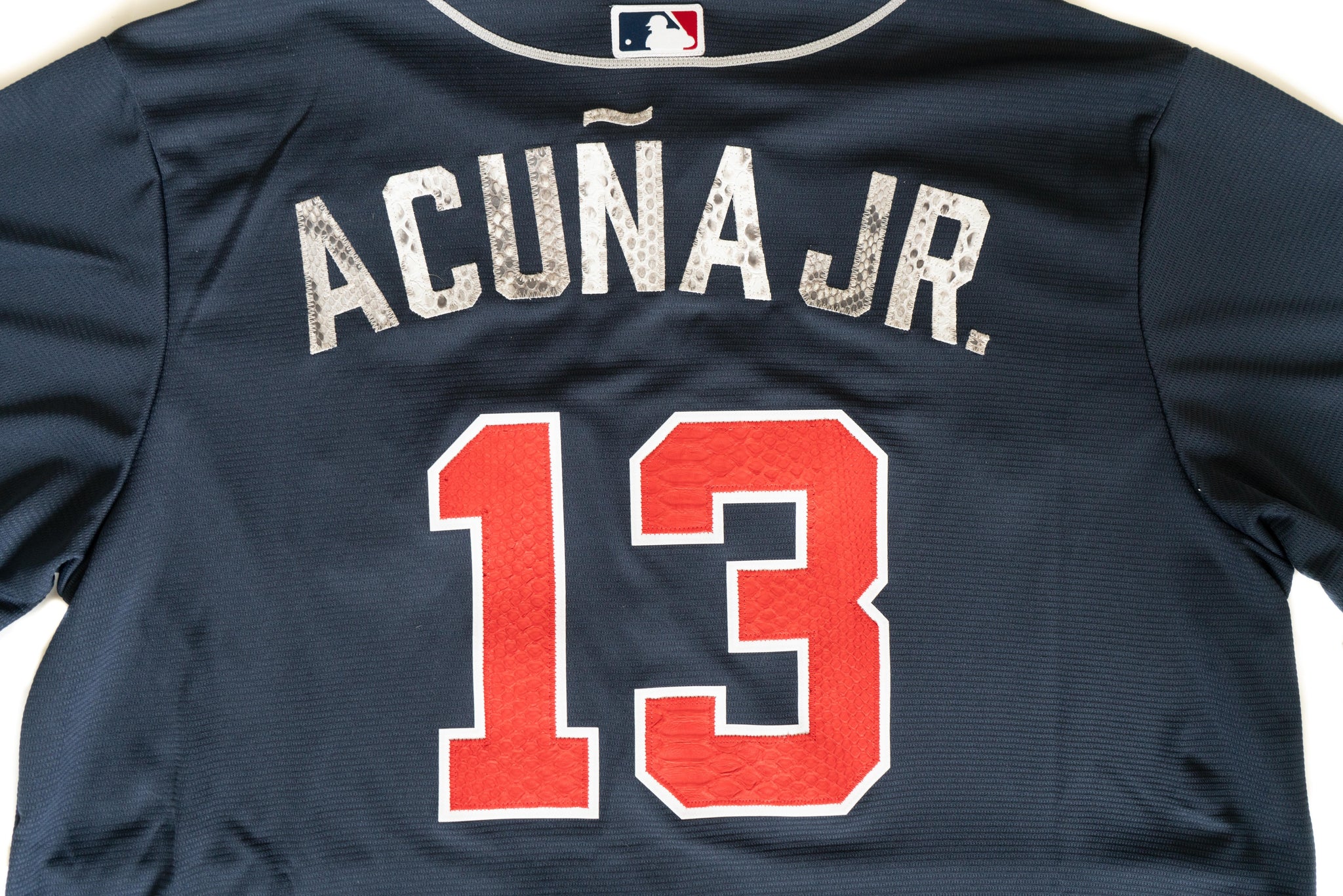 Custom Nike Ronald Acuña Jr. Atlanta Braves Python Jersey