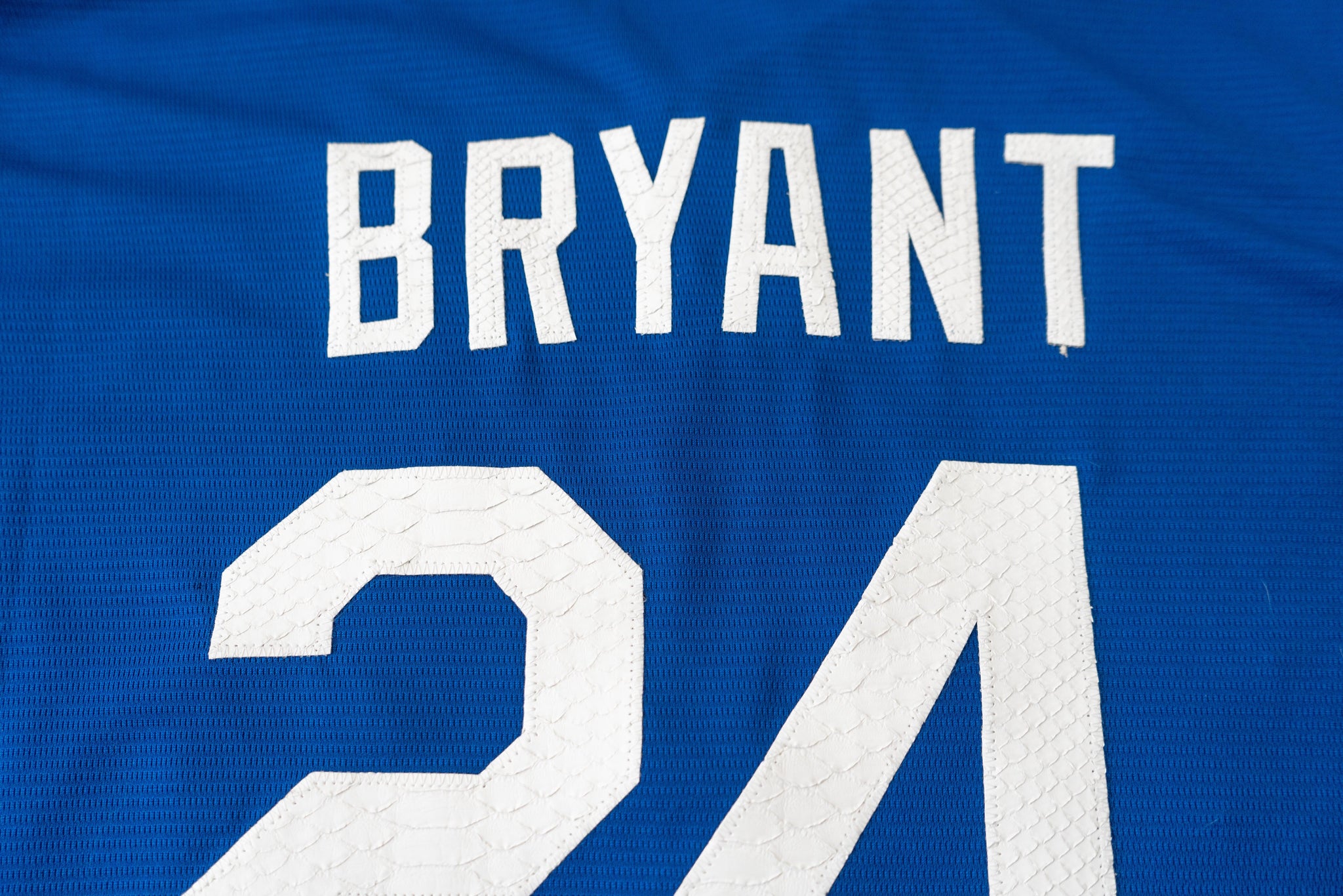 Custom Nike Kobe Bryant Los Angeles Dodgers Python Jersey (Blue)