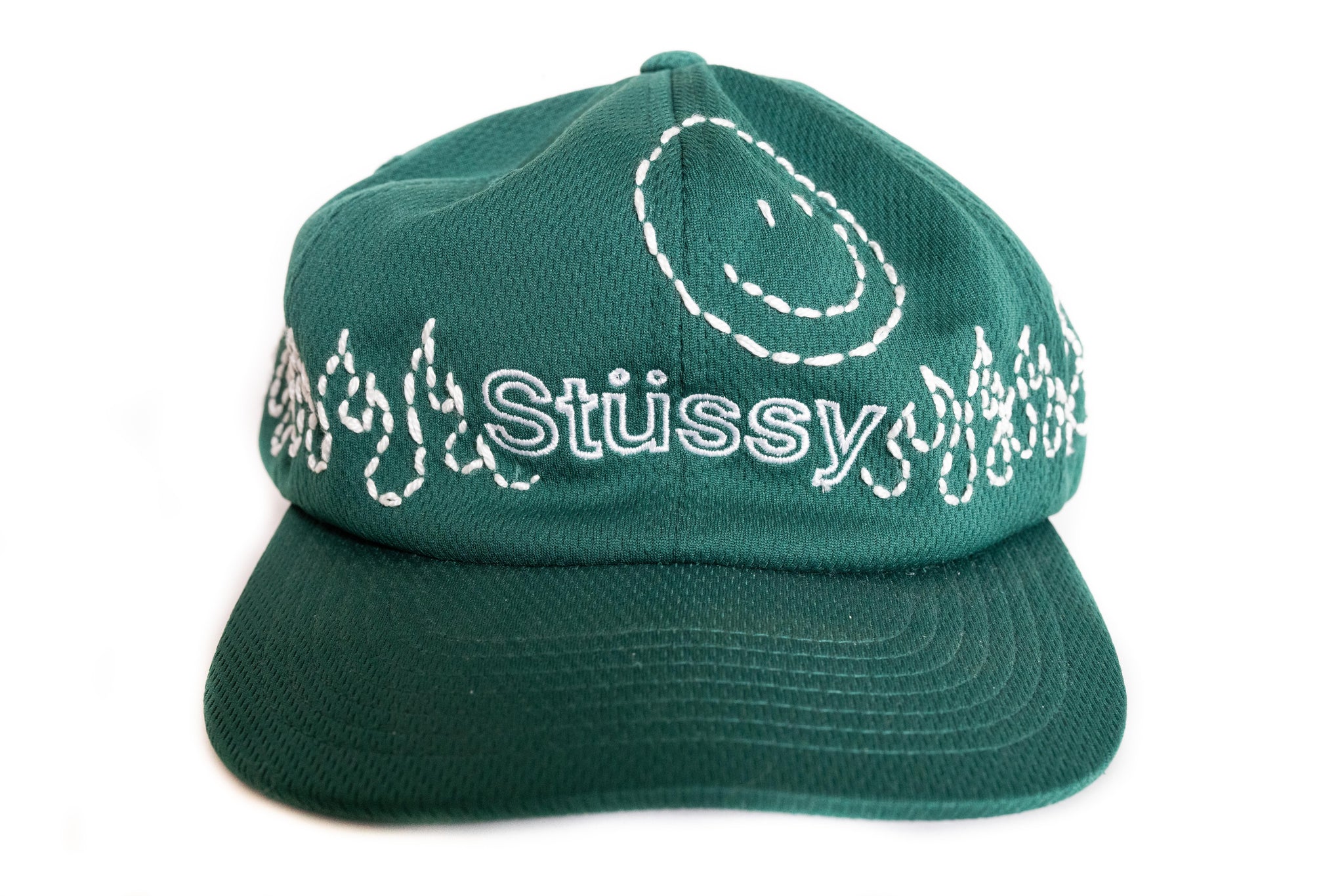 Custom Stussy Flames Sashiko Snapback