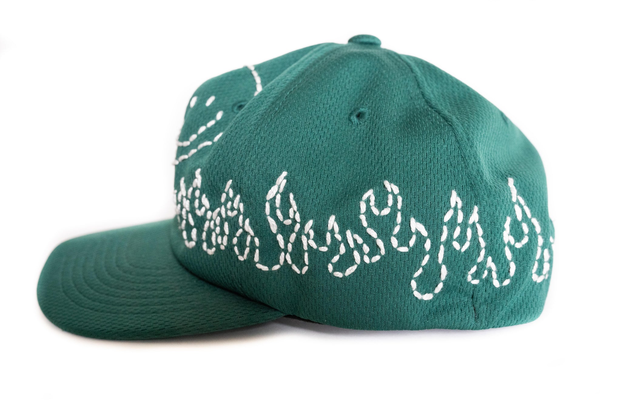 Custom Stussy Flames Sashiko Snapback