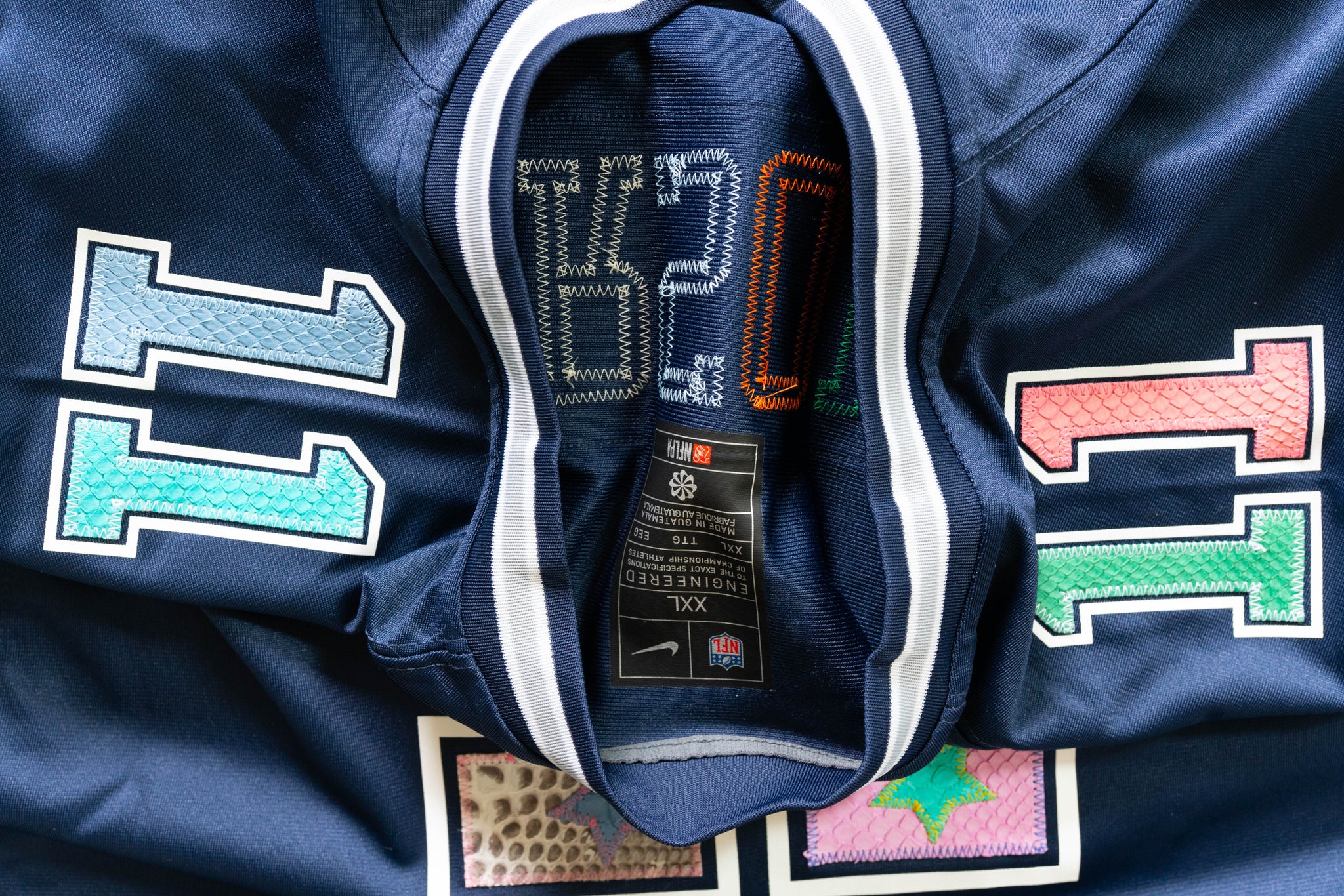 Custom Nike Micah Parson Dallas Cowboys "WHAT THE" Python Jersey