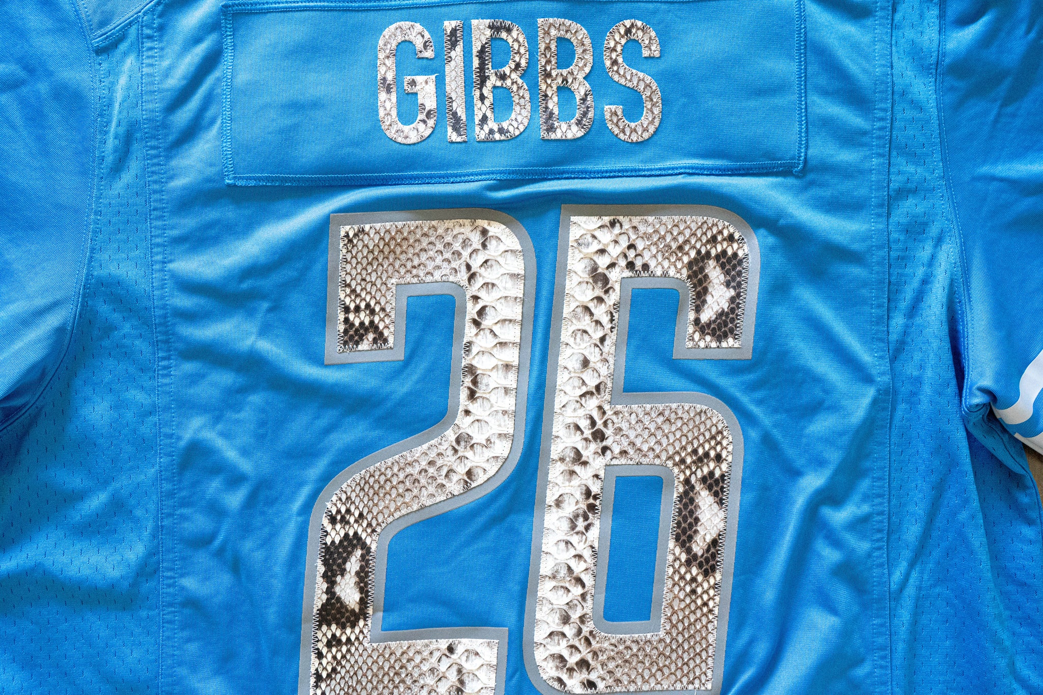 Custom Nike Jahmyr Gibbs Detroit Lions Python Jersey