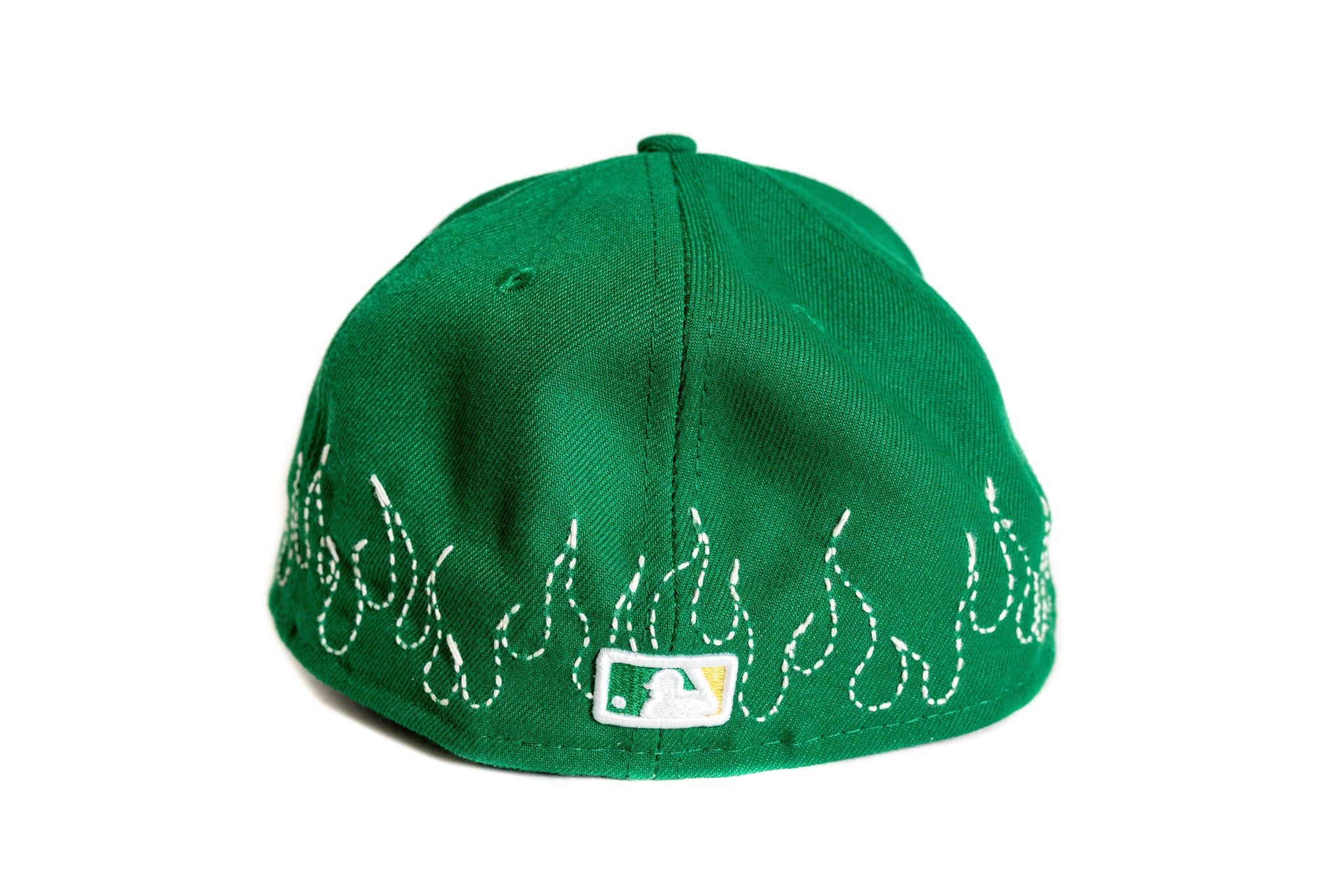 Custom New Era Oakland A's Flames Sashiko Hat