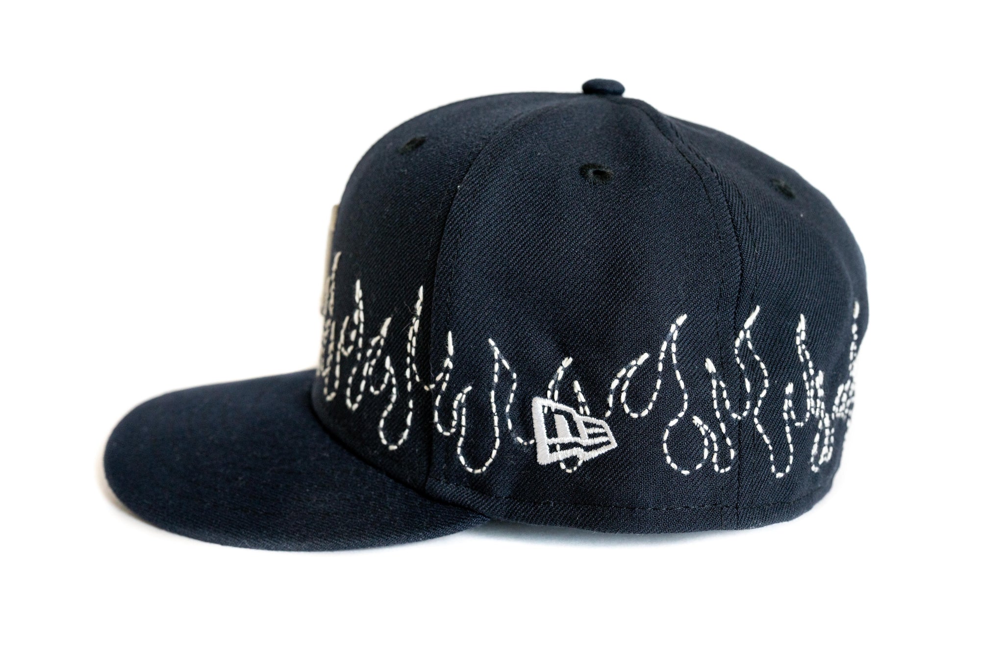 Custom New Era Detroit Tigers Flames Sashiko Hat