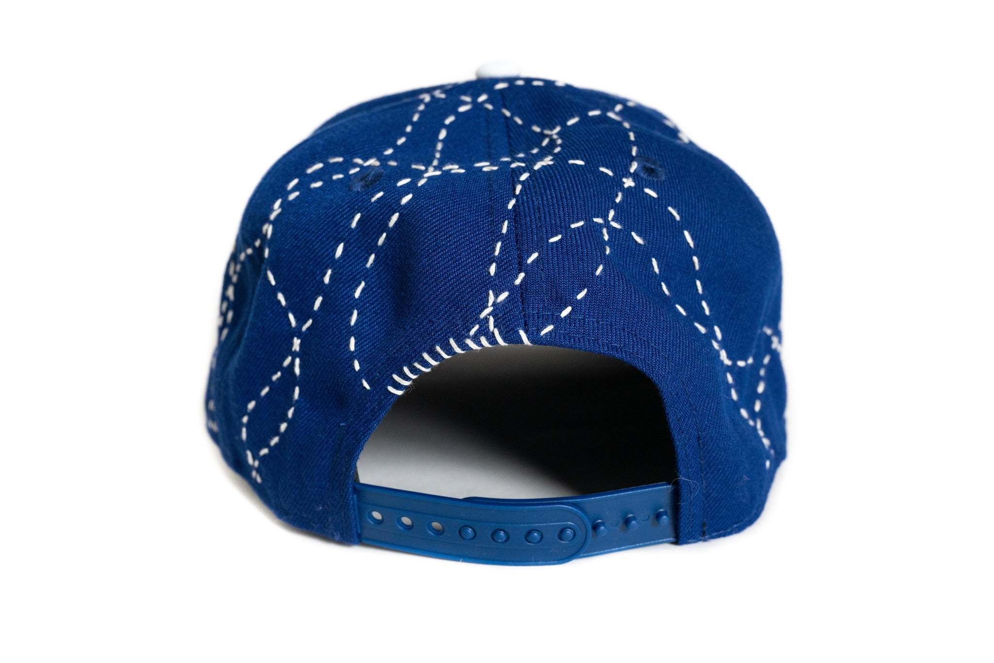 Custom New Era Sashiko Blue Dodgers Snapback