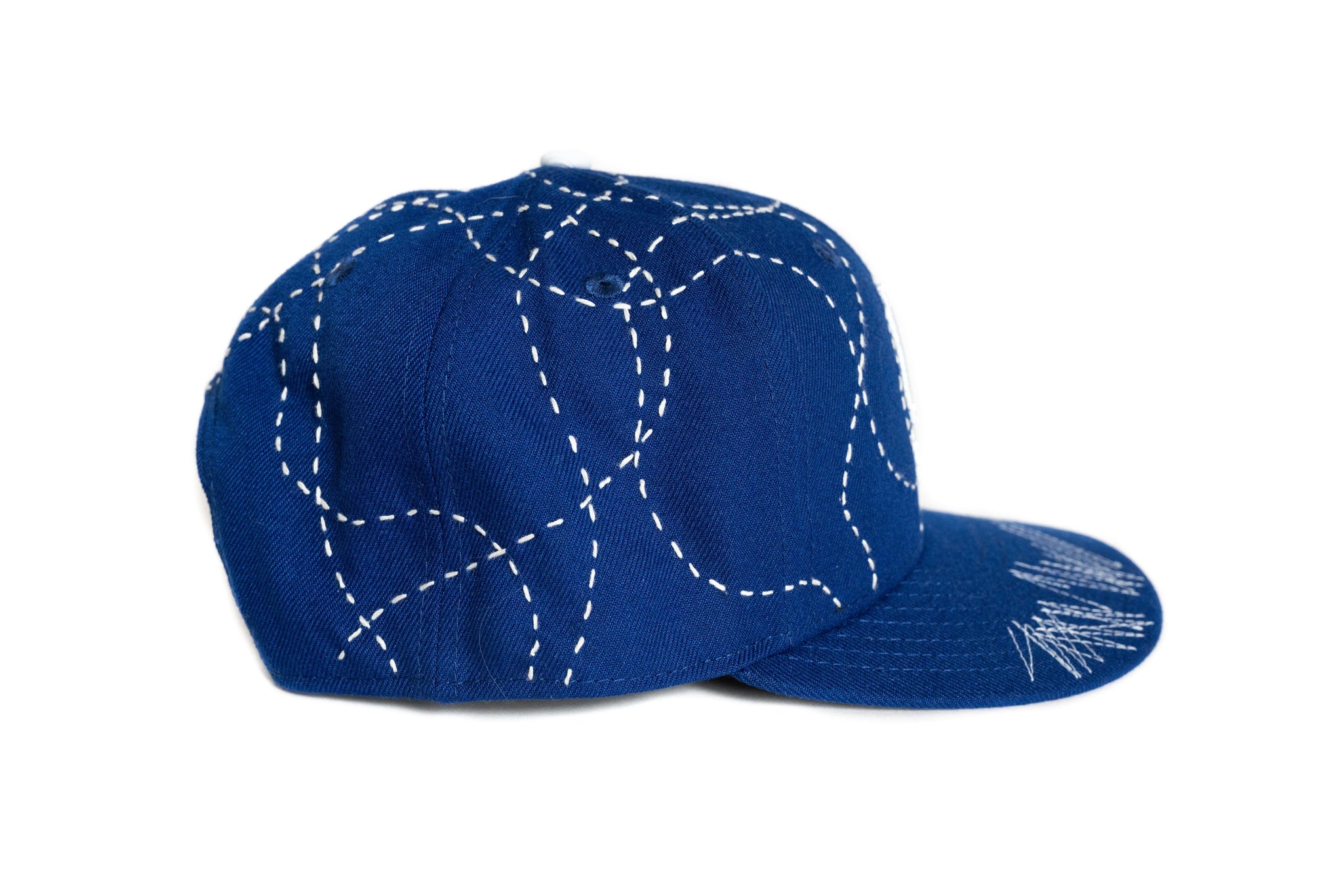 Custom New Era Sashiko Blue Dodgers Snapback