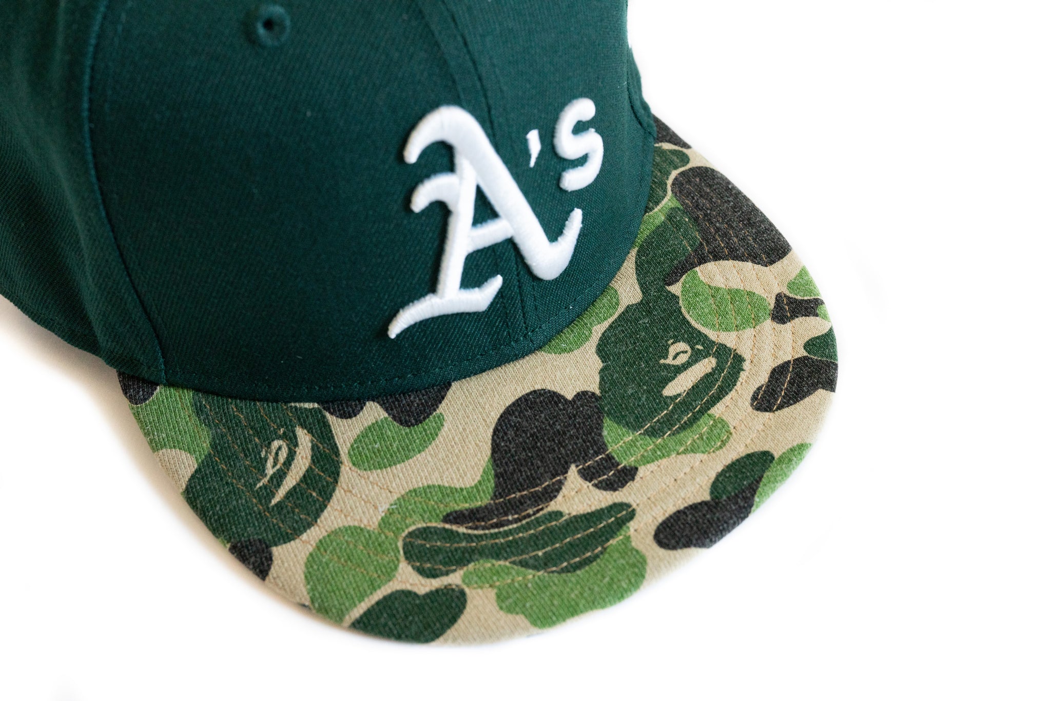 Custom BAPE x Oakland A's Fitted