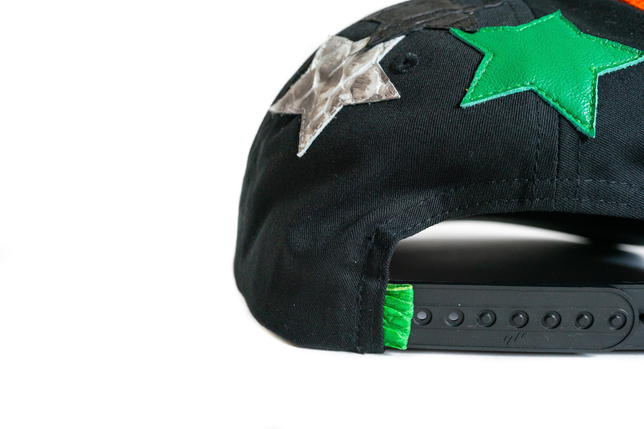 Black "Misplaced Stars" Python Snapback
