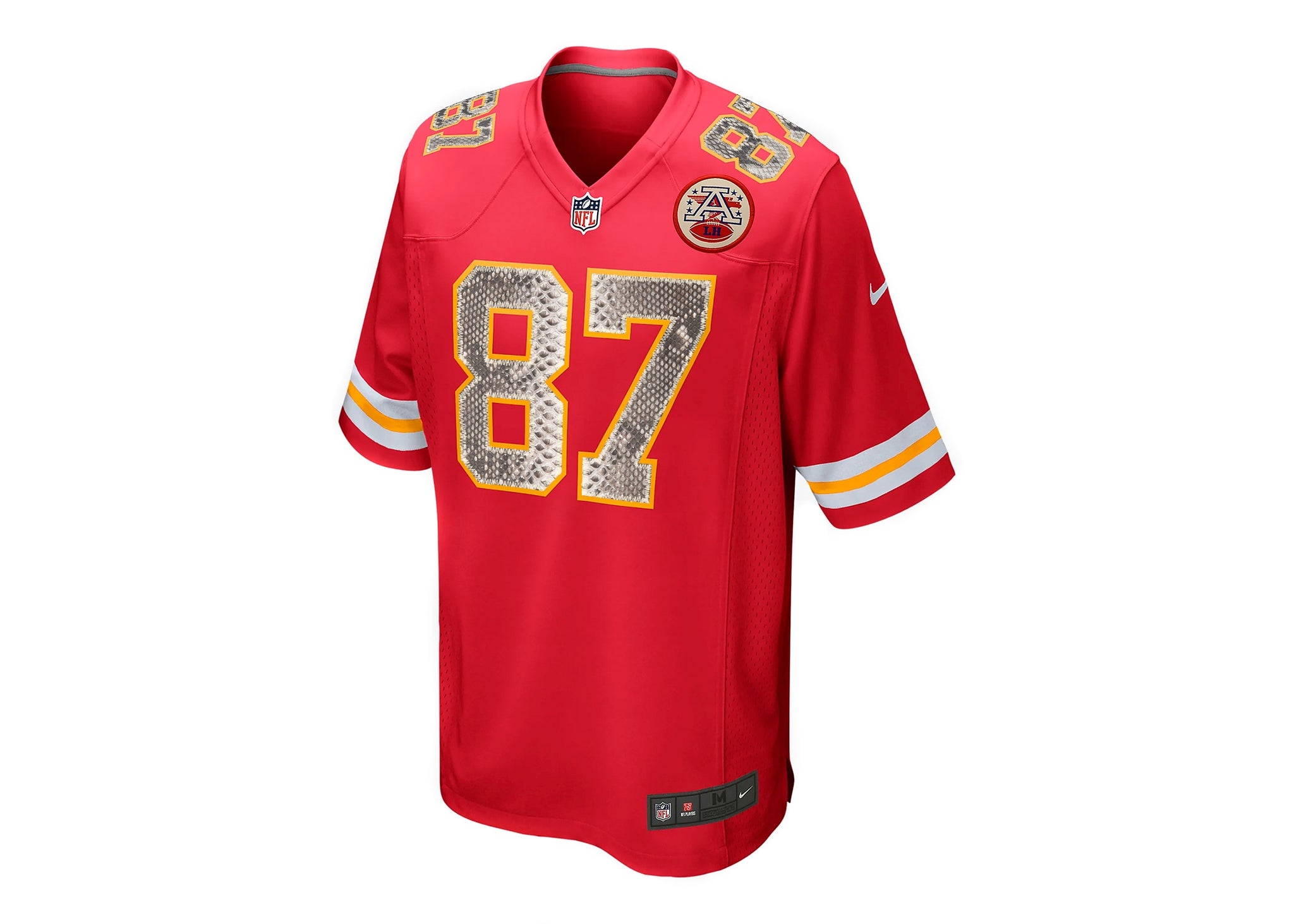Custom Nike Travis Kelce Kansas City Chiefs Python Jersey