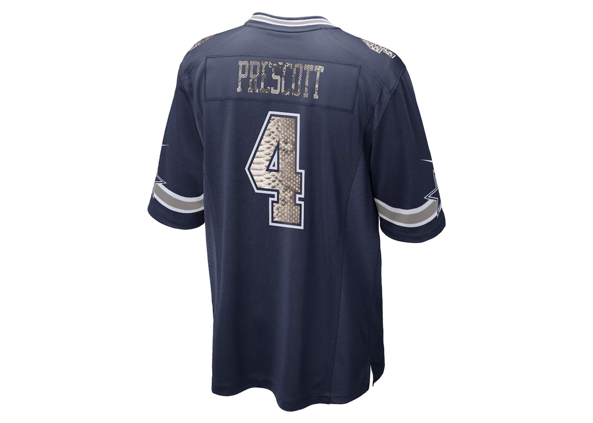 Custom Nike Dak Prescott Dallas Cowboys Python Jersey