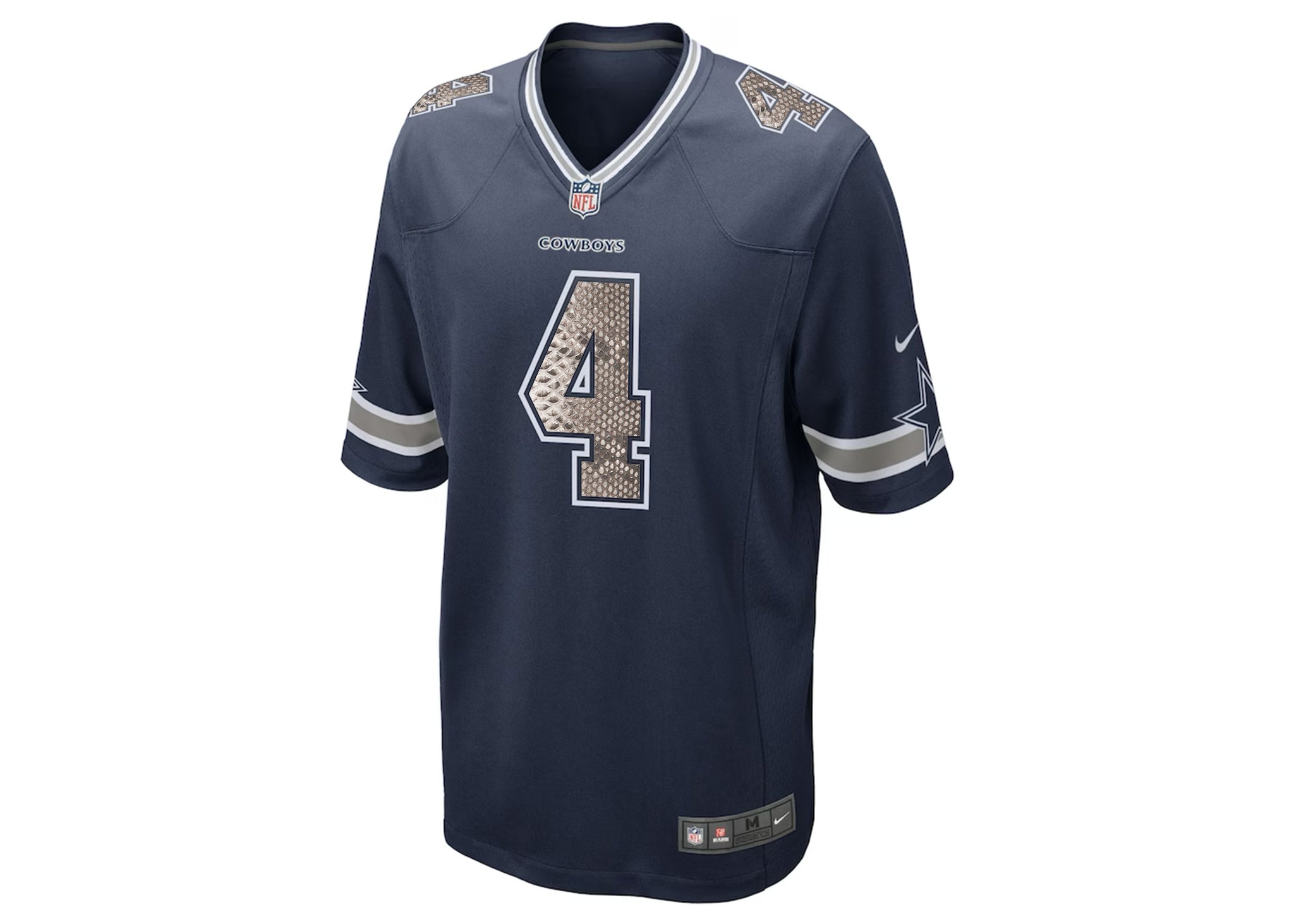 Custom Nike Dak Prescott Dallas Cowboys Python Jersey