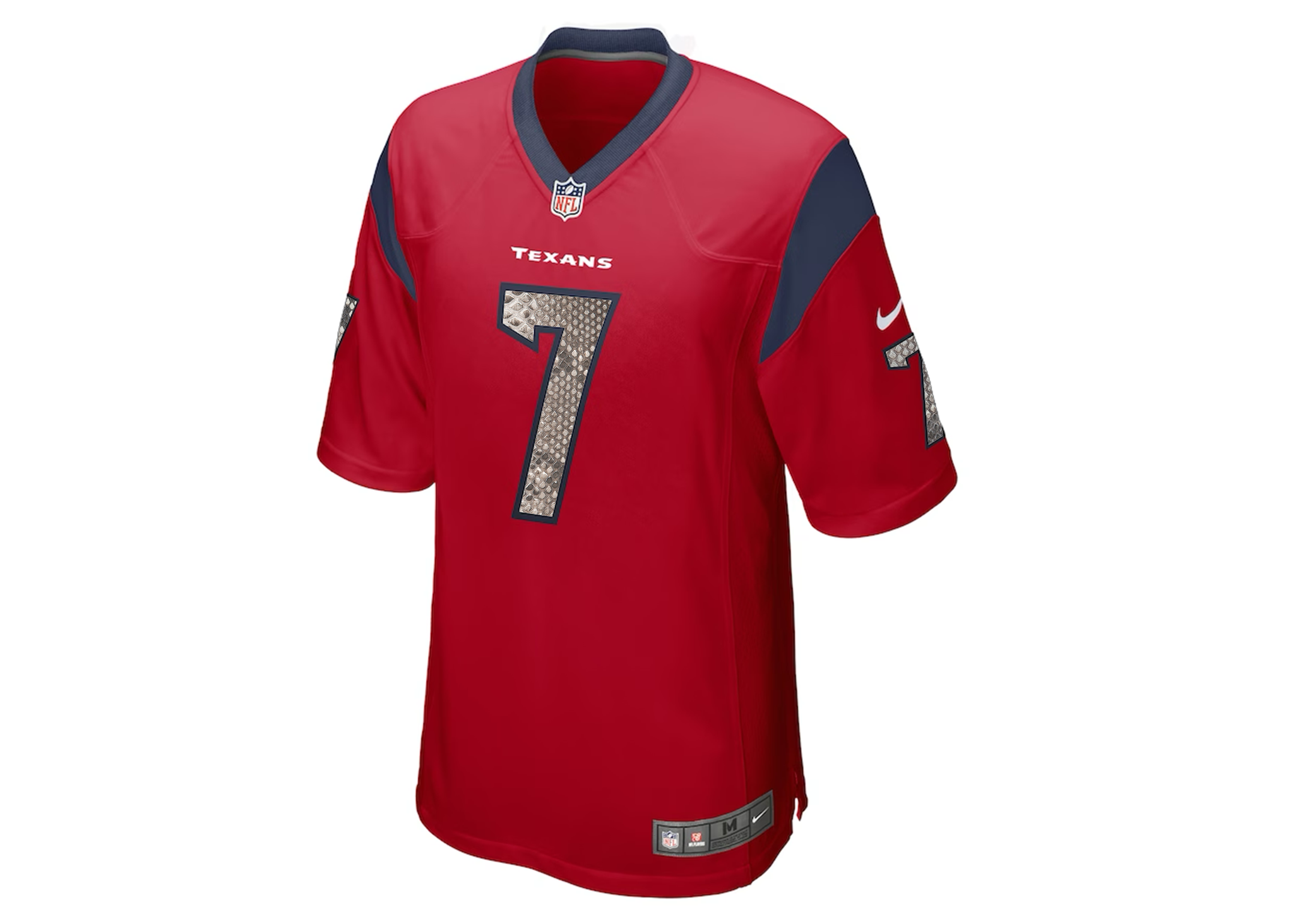 Custom Nike CJ Stroud Houston Texans Python Red Jersey