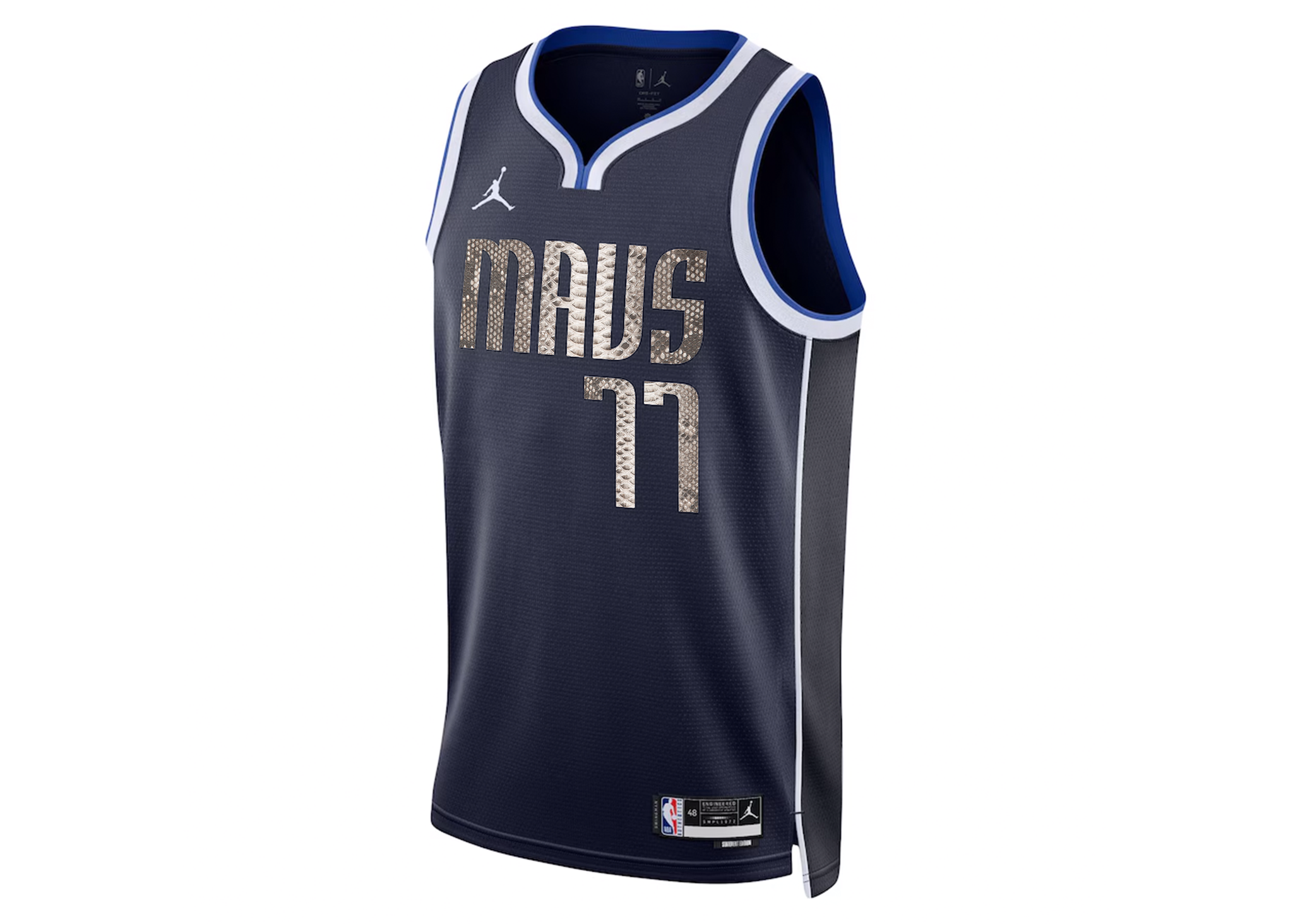 Custom Nike Luka Dončić Dallas Mavericks Python Jersey