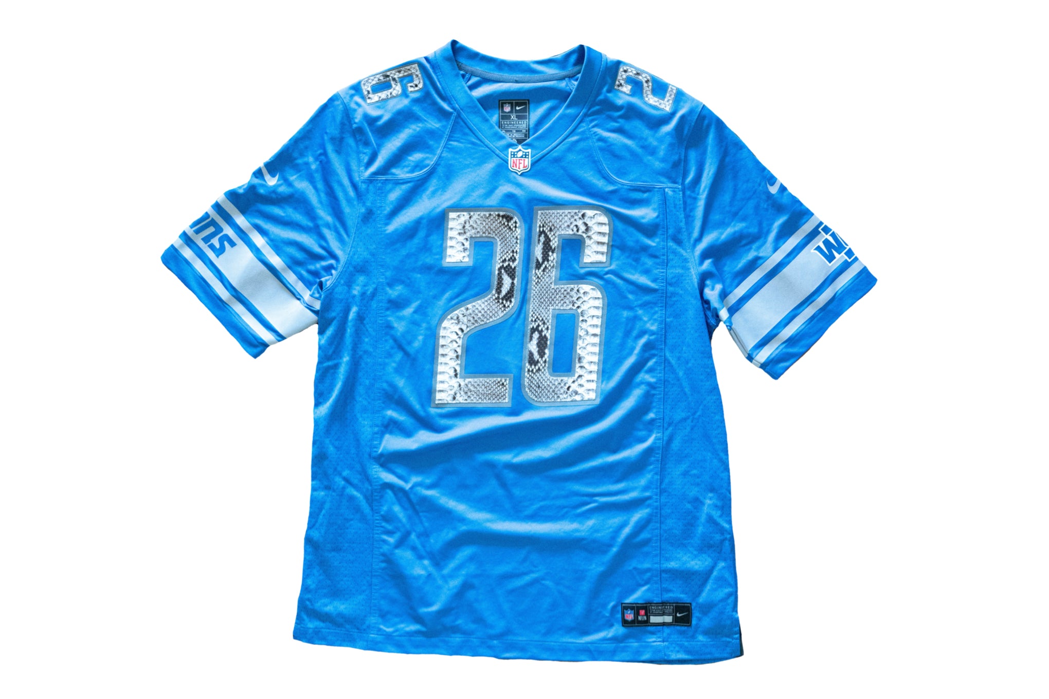 Custom Nike Jahmyr Gibbs Detroit Lions Python Jersey