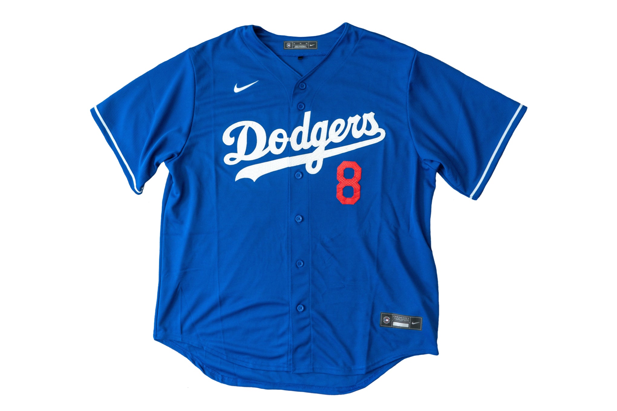 Custom Nike Kobe Bryant Los Angeles Dodgers Python Jersey (Blue)