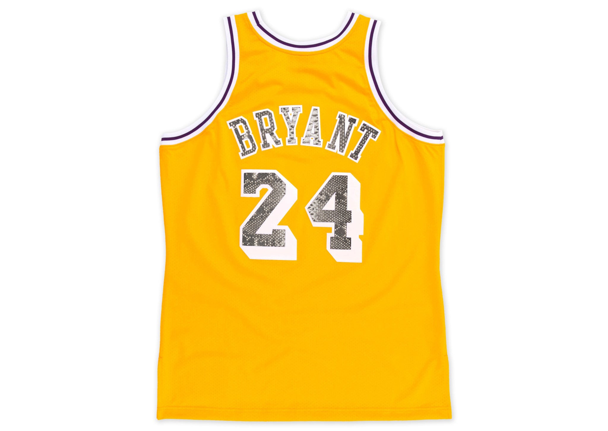 Custom Mitchell & Ness Kobe Bryant 2007-2008 Los Angeles Lakers Python Jersey