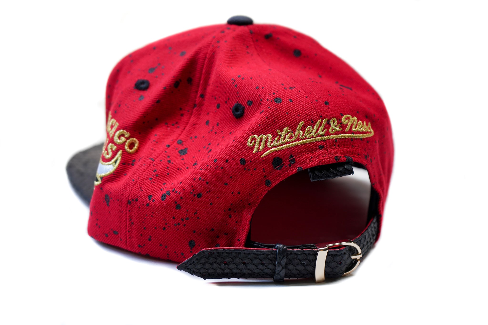 Custom Mitchell & Ness Chicago Bulls 1998 NBA Finals Gold Strapback