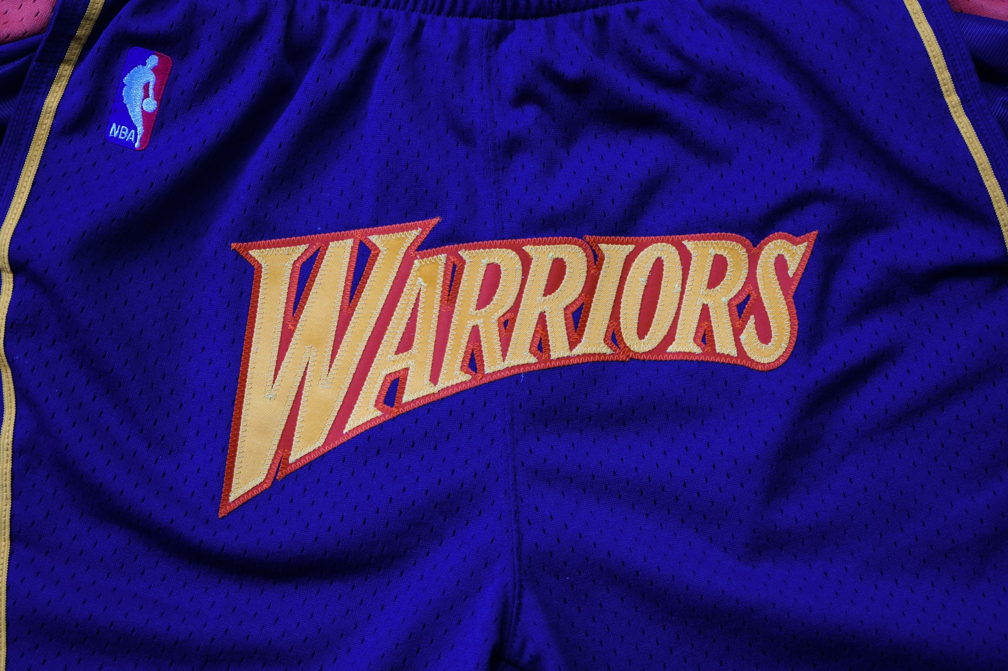 Custom Mitchell & Ness Golden State Warriors 2009-2010 "WARRIORS" Swingman Shorts