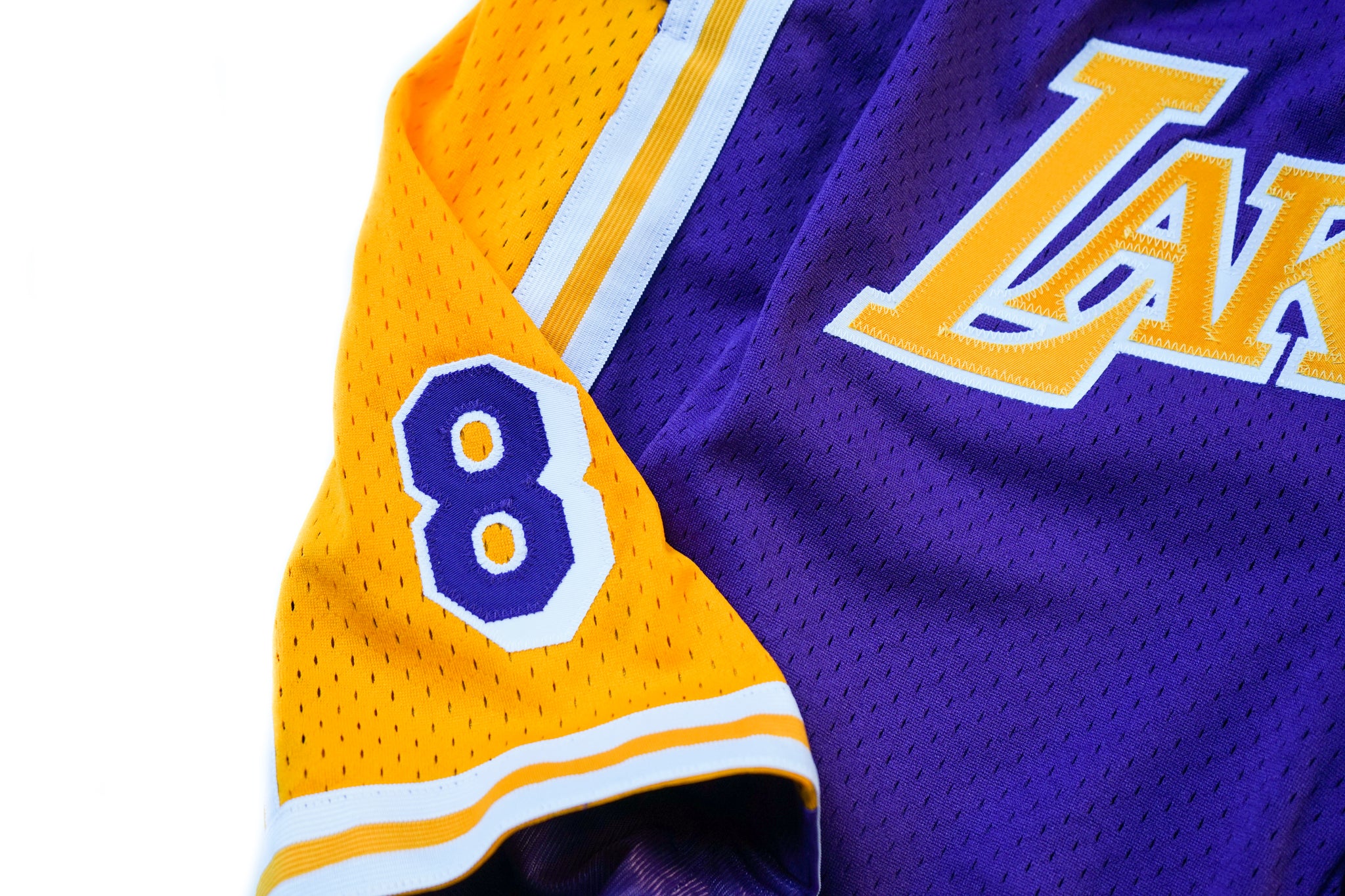 Custom Mitchell & Ness Los Angeles Lakers 1996-1997 Kobe Bryant Edition Swingman Shorts (Away)