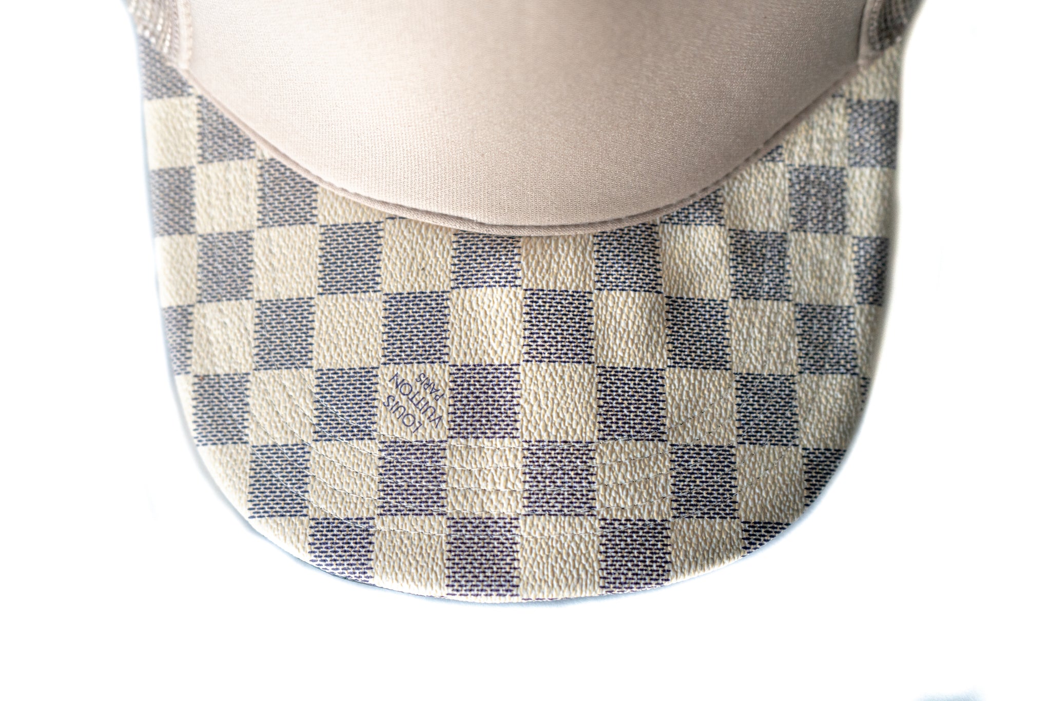 Custom Louis Vuitton Damier Sand Trucker Hat Strapback
