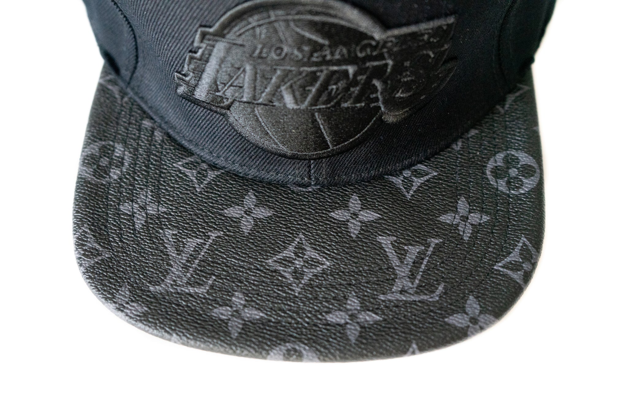 Custom Mitchell & Ness Lakers Basic Logo Louis Vuitton Strapback