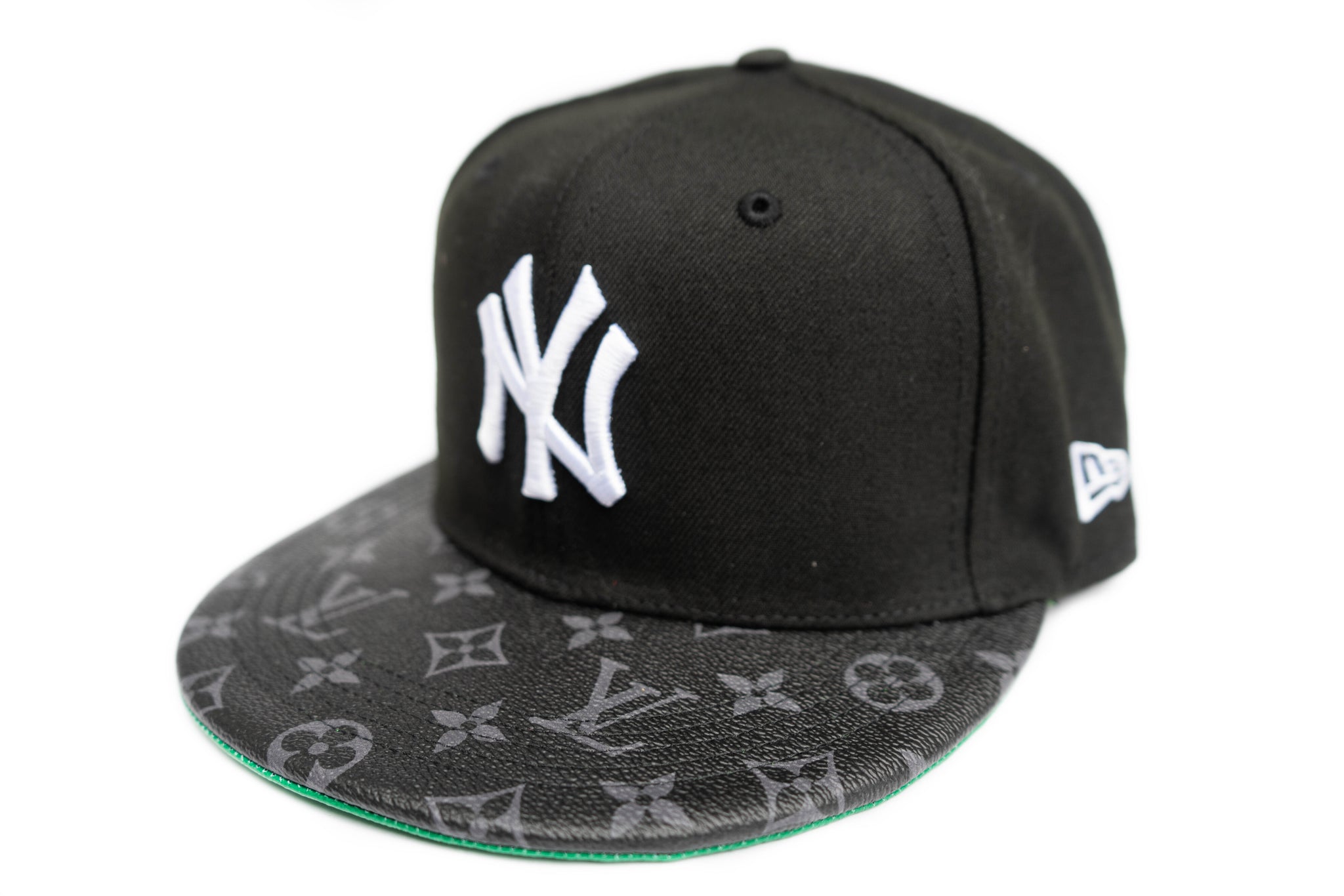 Custom New Era New York Yankees Black Louis Vuitton Strapback