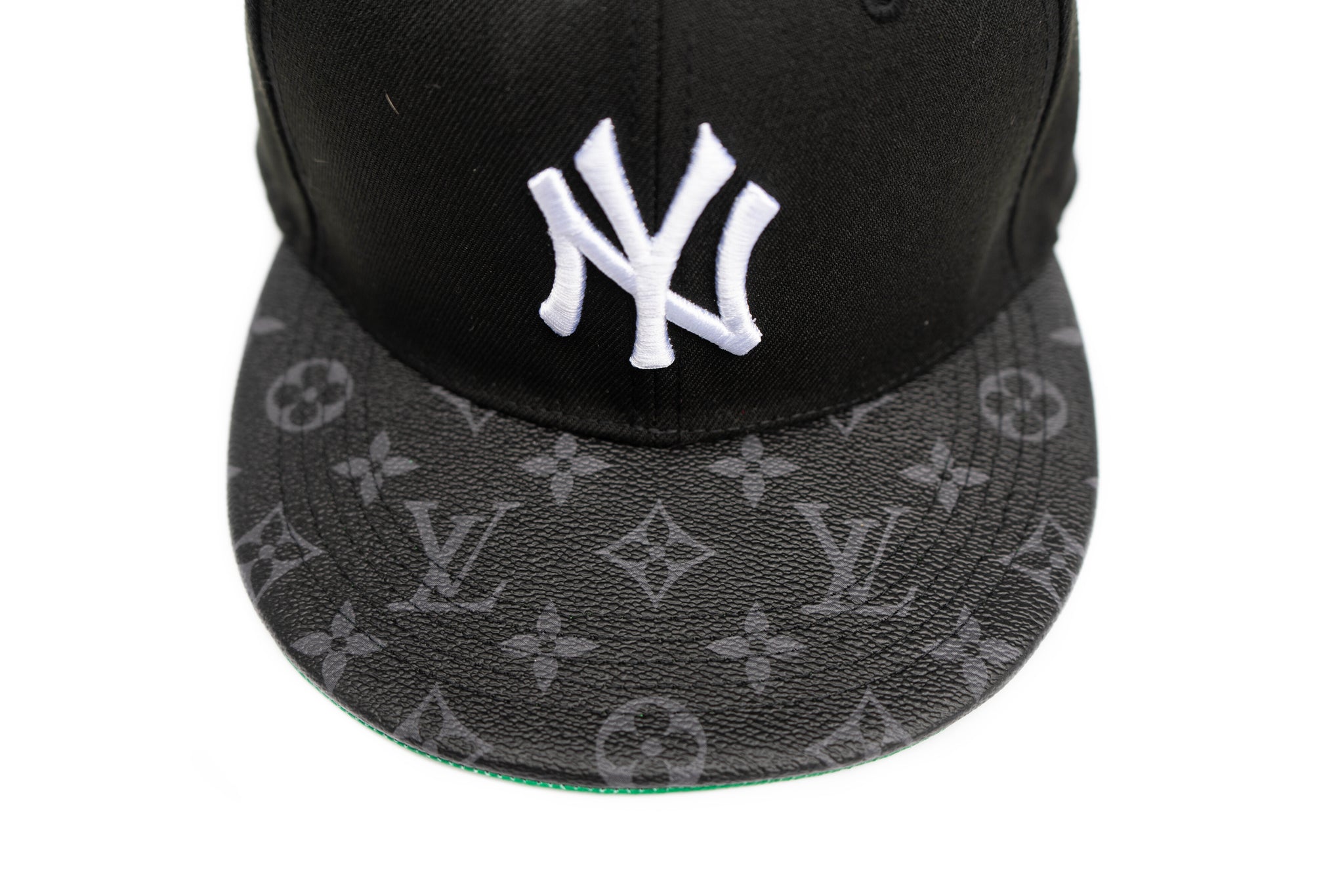 Custom New Era New York Yankees Black Louis Vuitton Strapback
