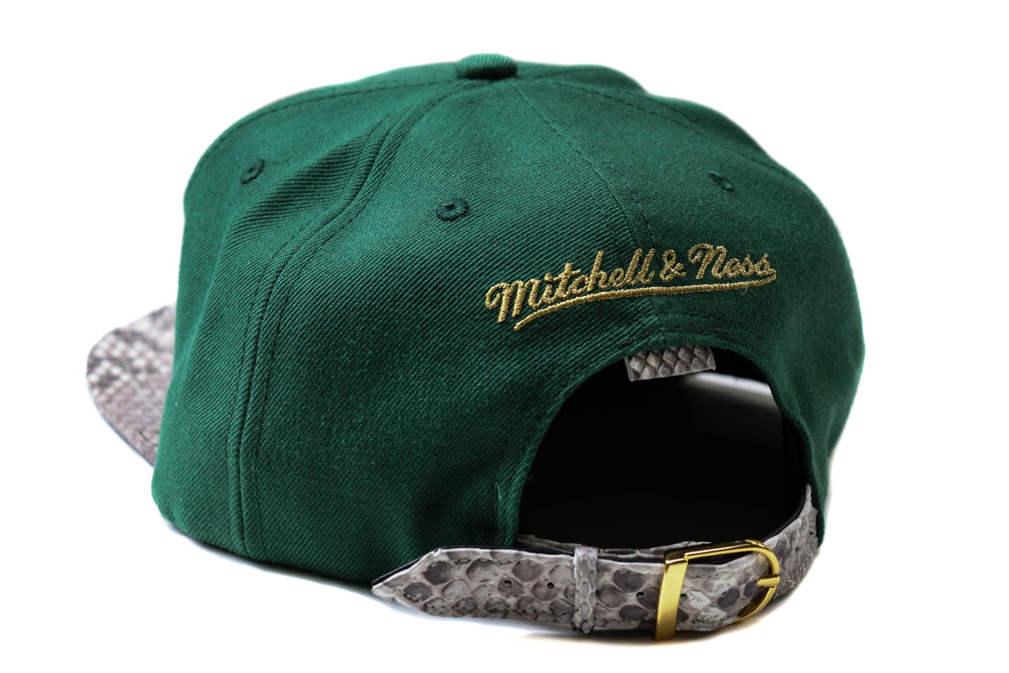Custom Mitchell & Ness Chicago Bulls Green Clover Strapback