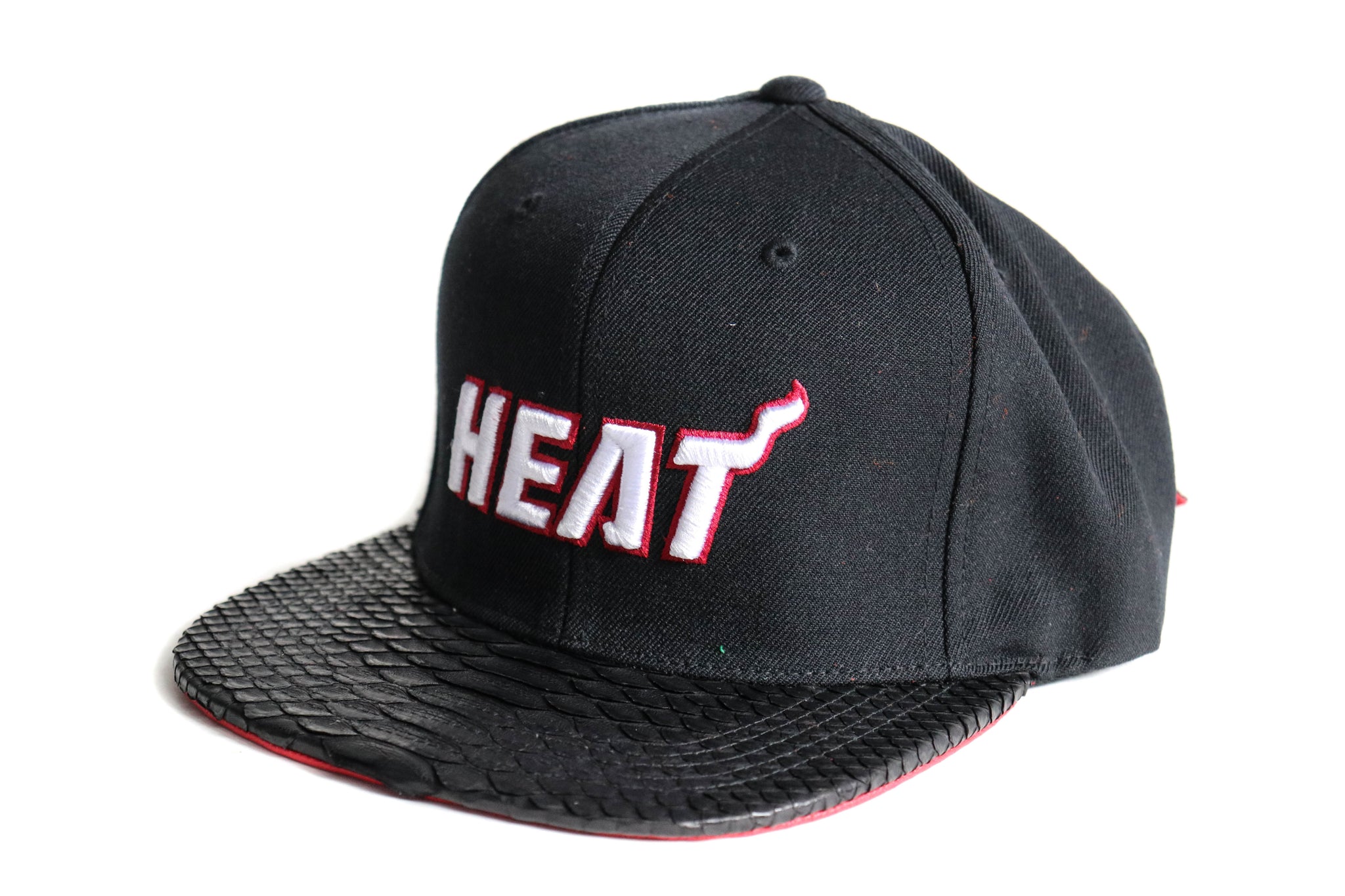 Custom Mitchell & Ness Miami Heat Wave Logo Strapback
