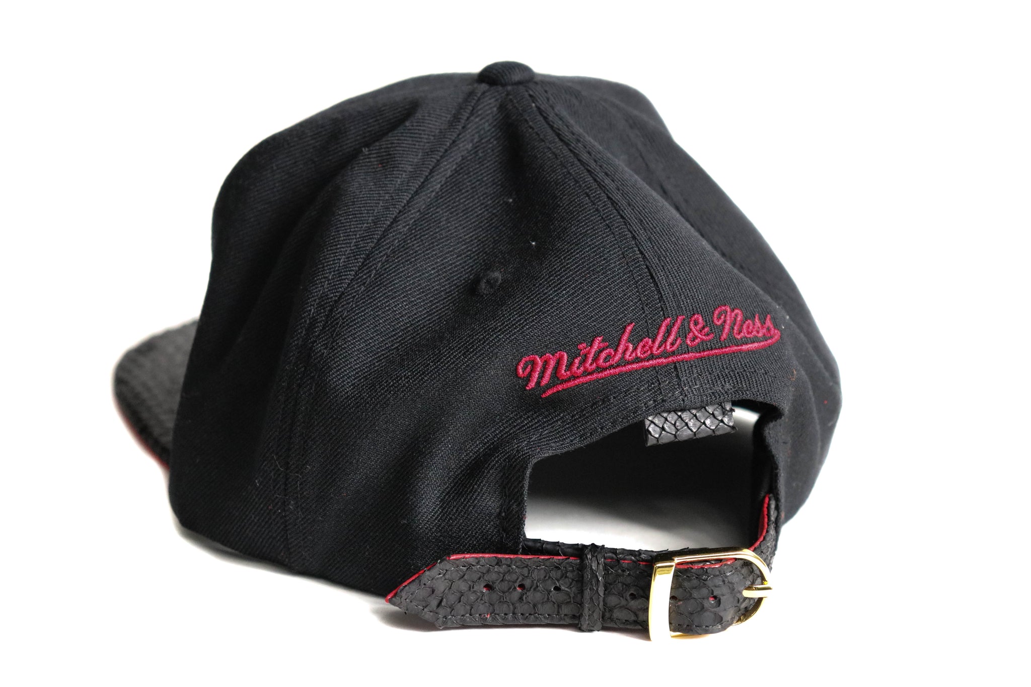 Custom Mitchell & Ness Miami Heat Wave Logo Strapback