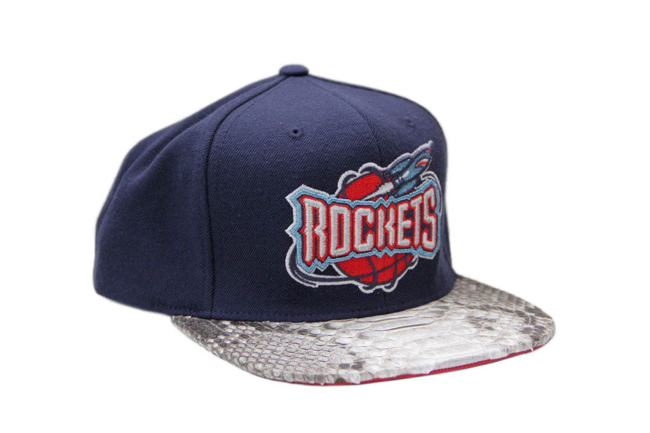 Custom Mitchell & Ness Houston Rockets Solid Strapback