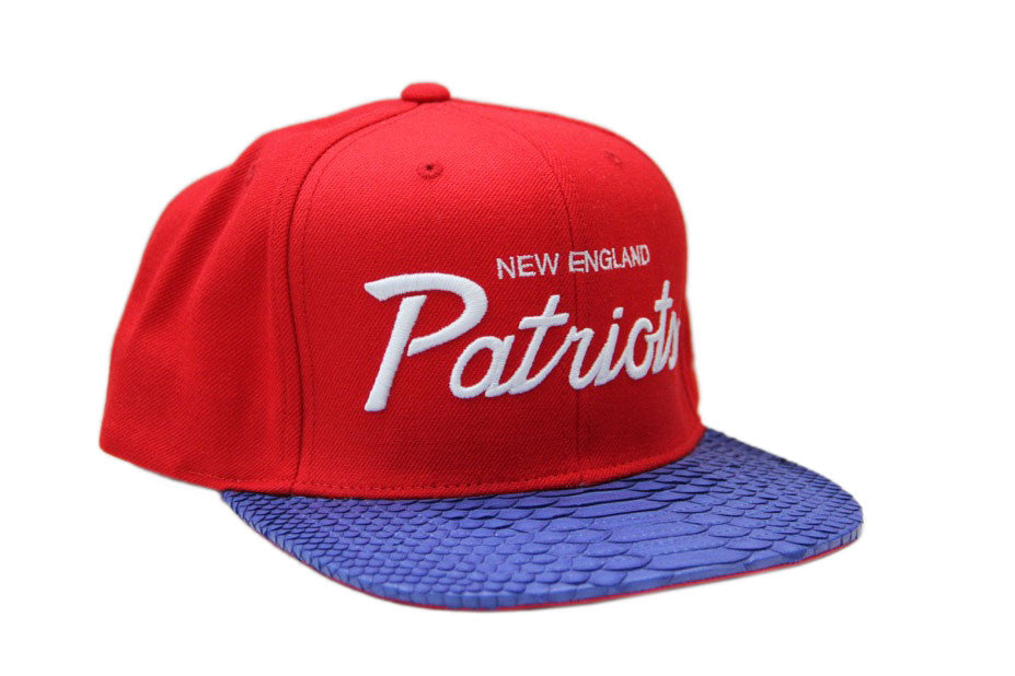 Custom Mitchell & Ness New England Patriots Special Script Strapback