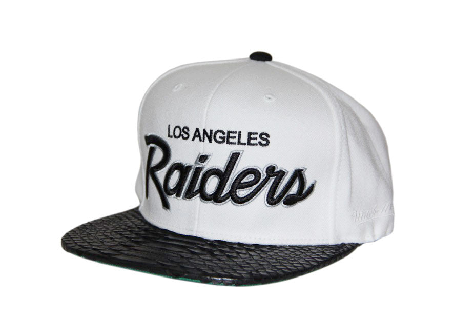 Custom Mitchell & Ness Los Angeles Raiders The Script Strapback