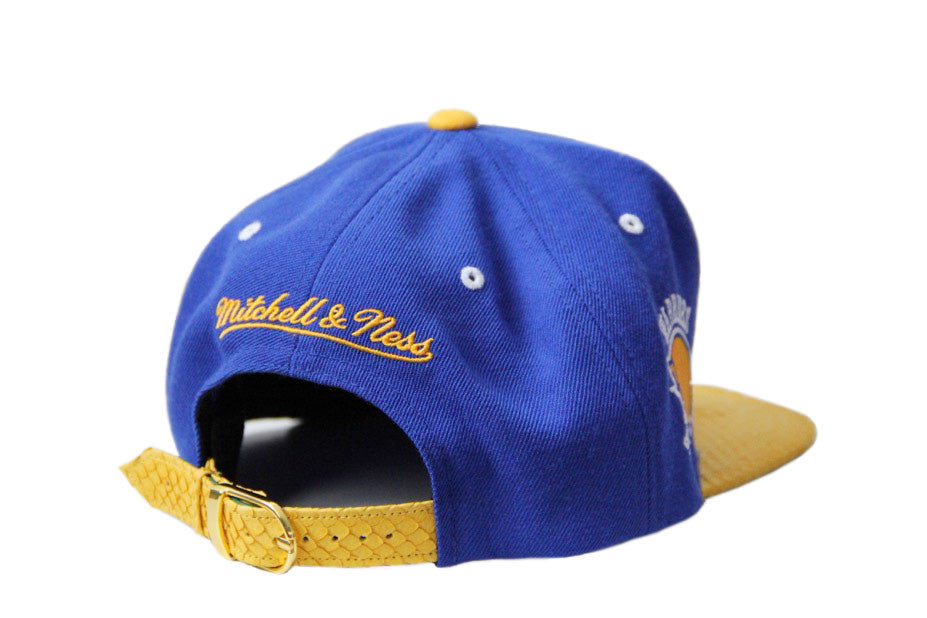 Custom Mitchell & Ness Golden State Warriors The Script Strapback