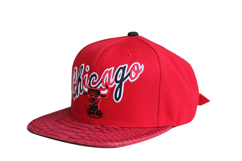 Custom Mitchell & Ness Chicago Bulls NBA Big Poppin Strapback
