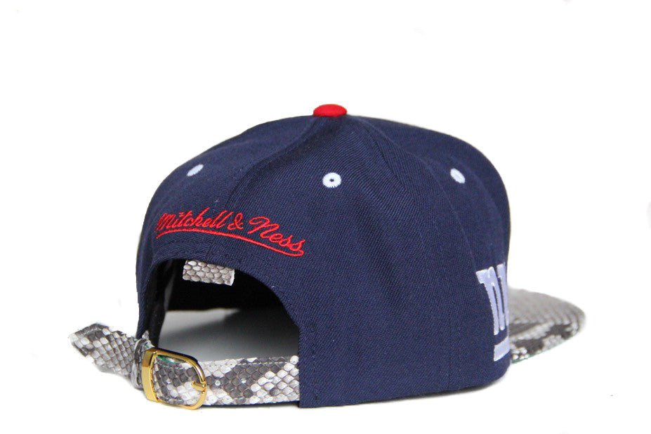 Custom Mitchell & Ness New York Giants The Script Natural Strapback