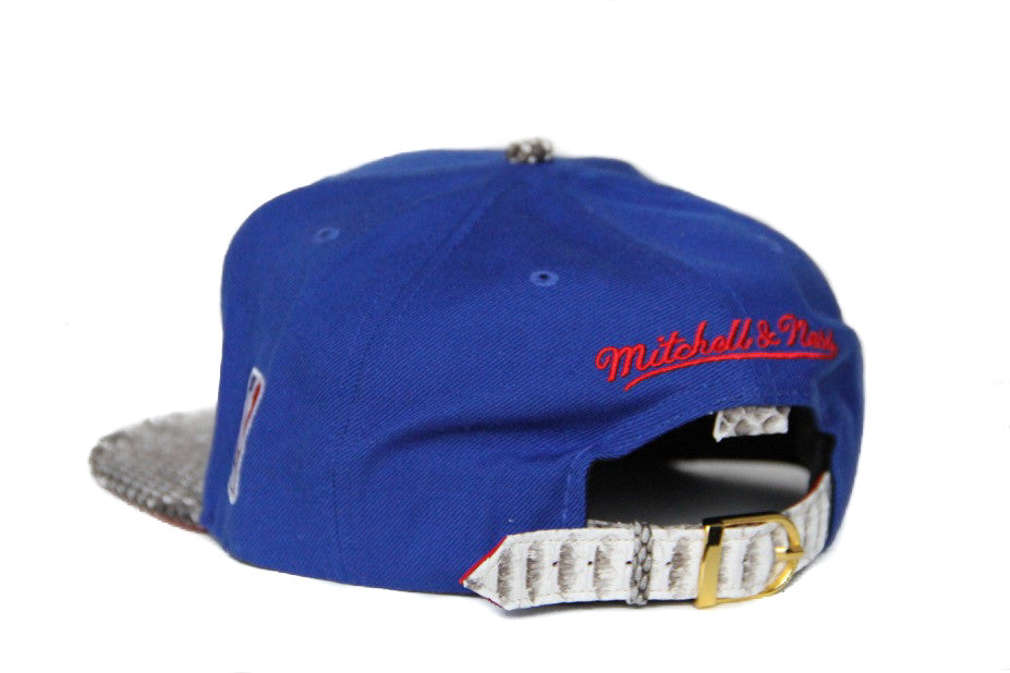 Custom Mitchell & Ness New York Nets NBA Solid Strapback