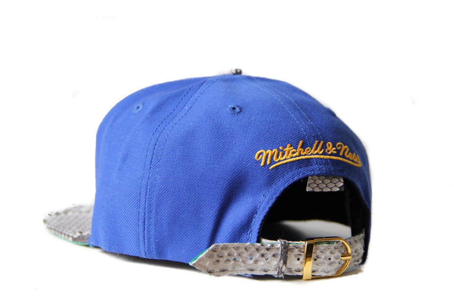 Custom Mitchell & Ness Golden State Warriors Solid Wool Strapback