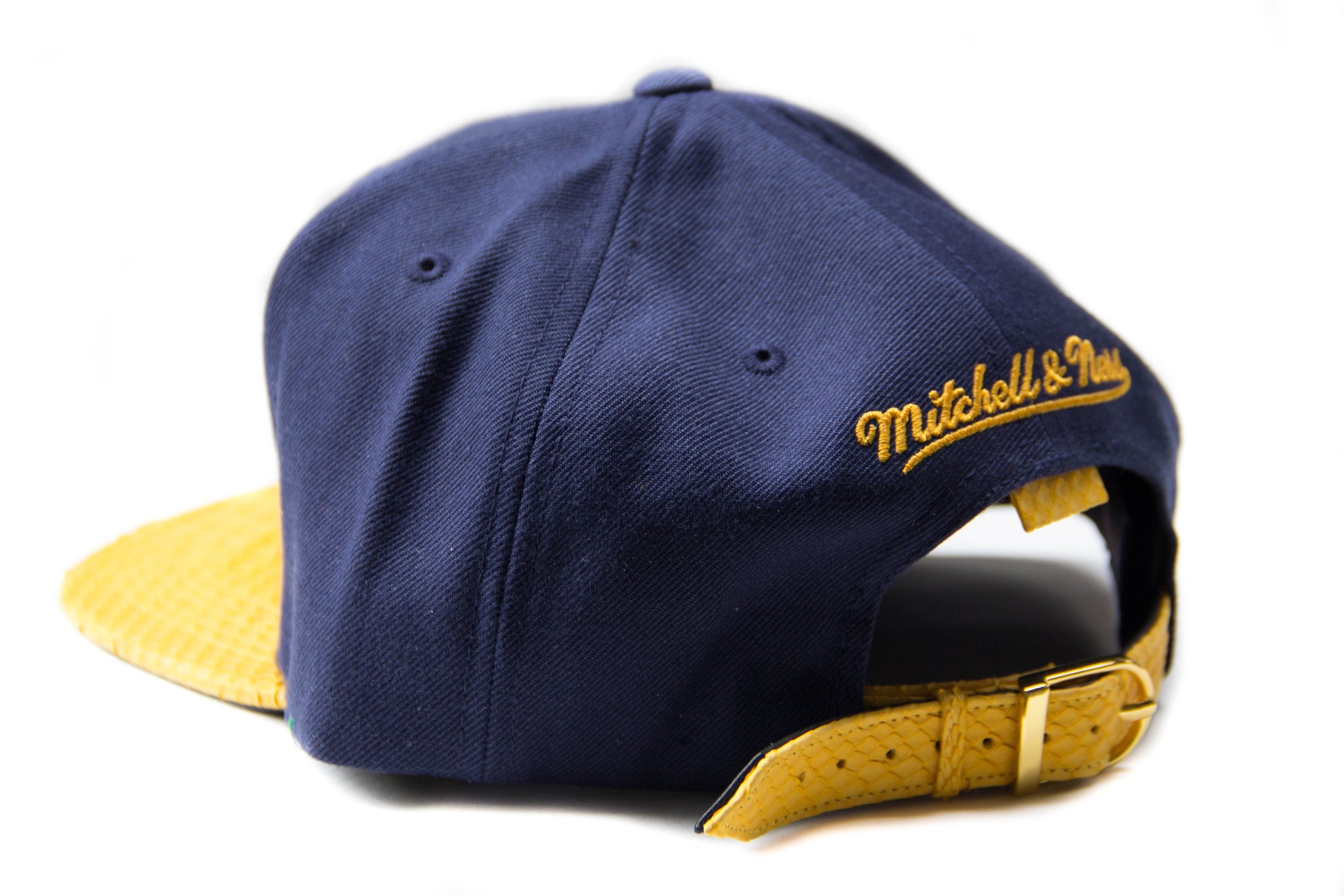 Custom Mitchell & Ness Cleveland Cavaliers Block Logo Strapback