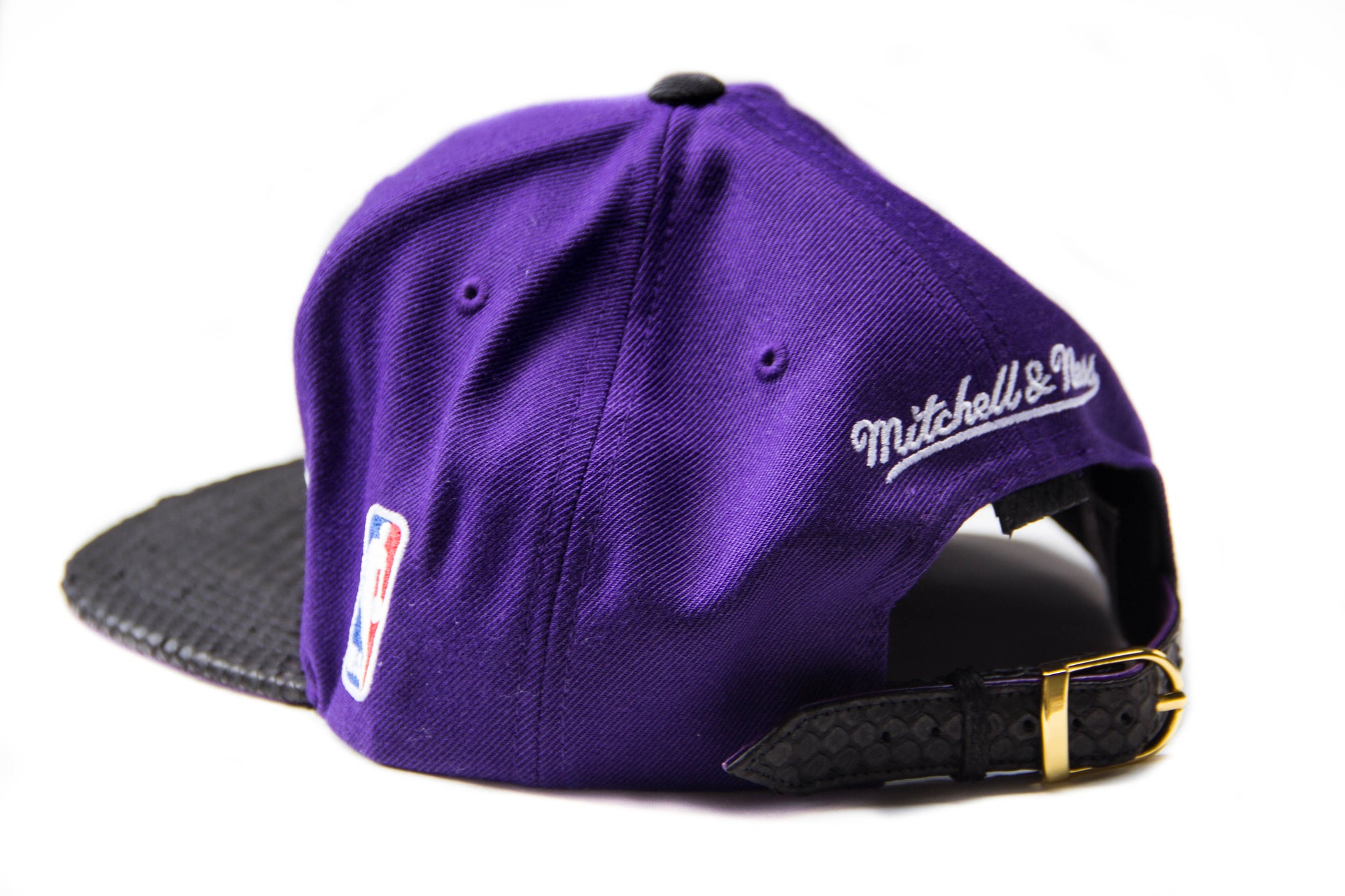Custom Mitchell & Ness Toronto Raptors Bold Logo Strapback