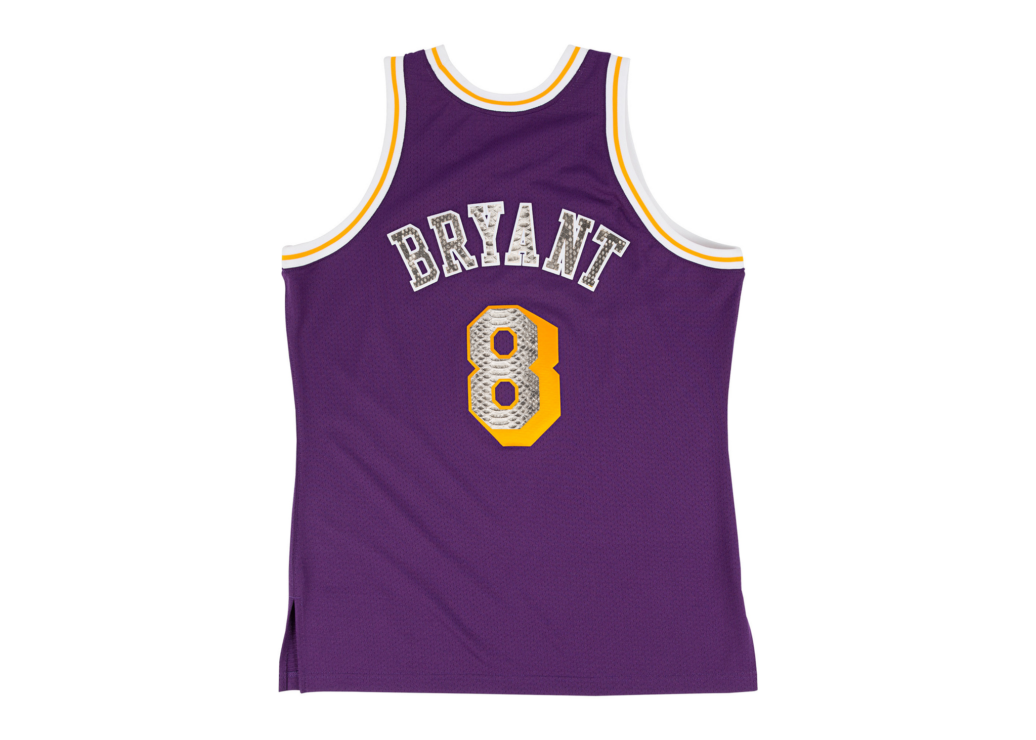 Custom Mitchell & Ness Kobe Bryant 1996-1997 Los Angeles Lakers Python Jersey (Away)