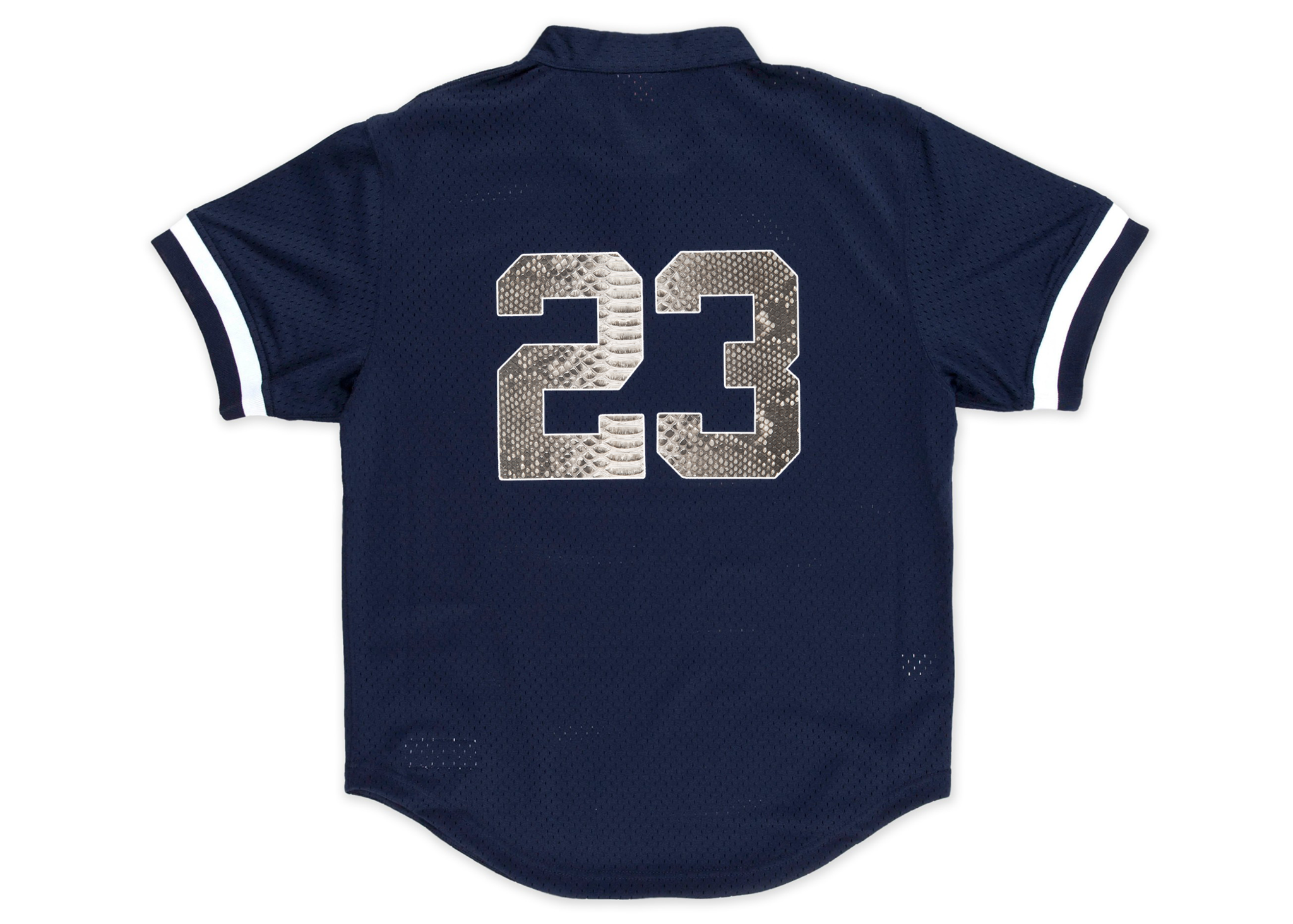 Custom Mitchell & Ness Don Mattingly 1995 New York Yankees Authentic BP Python Jersey