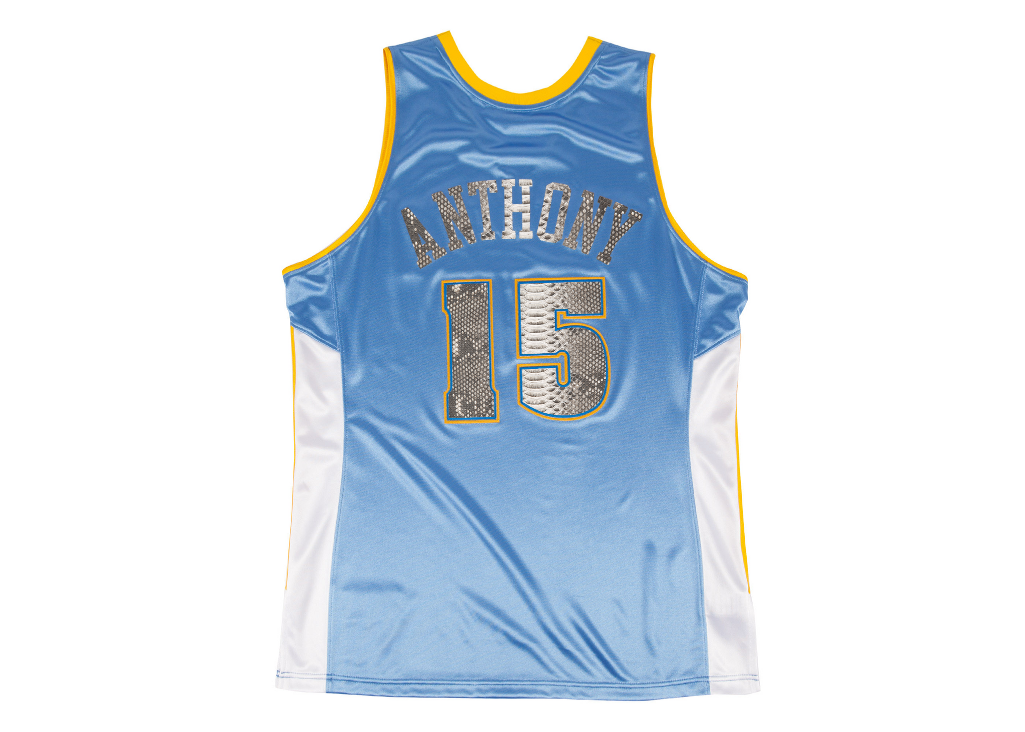 Custom Mitchell & Ness Carmelo Anthony 2003-2004 Denver Nuggets Python Jersey