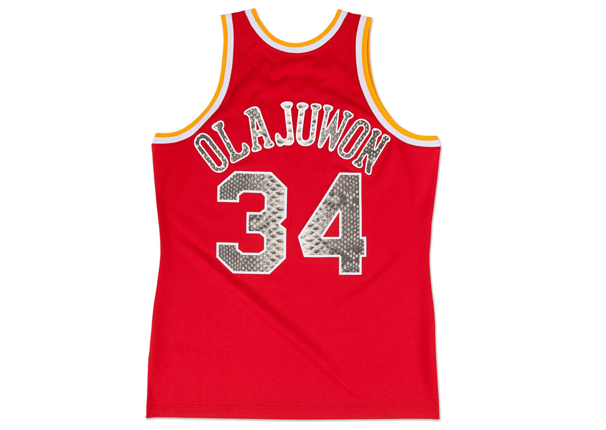 Custom Mitchell & Ness Hakeem Olajuwon 1993-1994 Houston Rockets Python Jersey